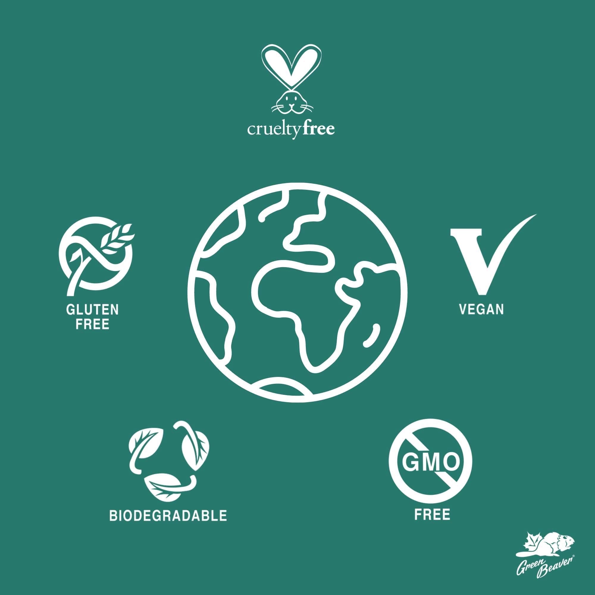 Green Beaver All Natural Dual Action Moisture absorbing Body Deodorant, Paraben & Aluminum-Free Vegan Antiperspirant For Normal & Sensitive Skin, Verve, 1-pack