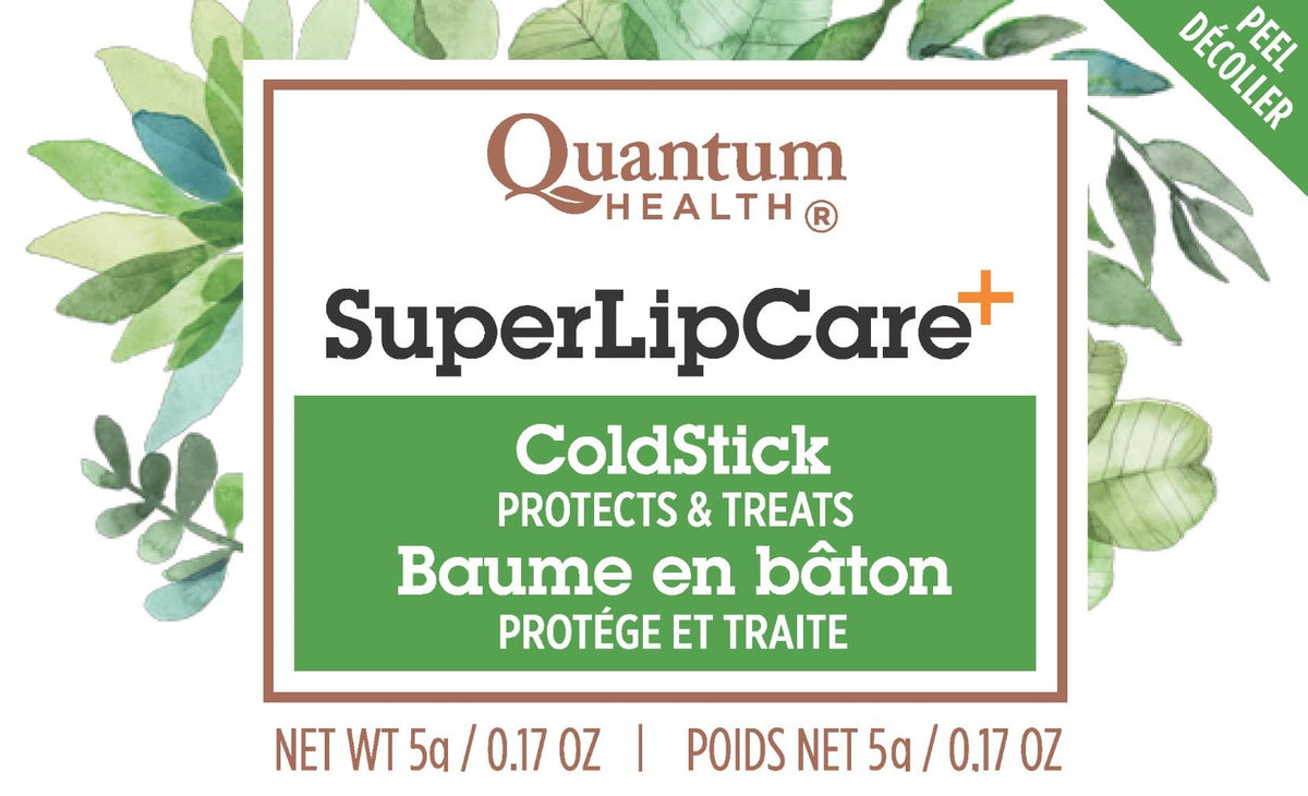 Quantum Health SuperLysine+ ColdStick Lip Balm 5g – SPF 21 Sun Protection, Lysine with Calendula & Vitamin E – Smooths, Moisturizes & Nourishes Dry Lips – Supports Healthy, Hydrated Lips, Unflavored