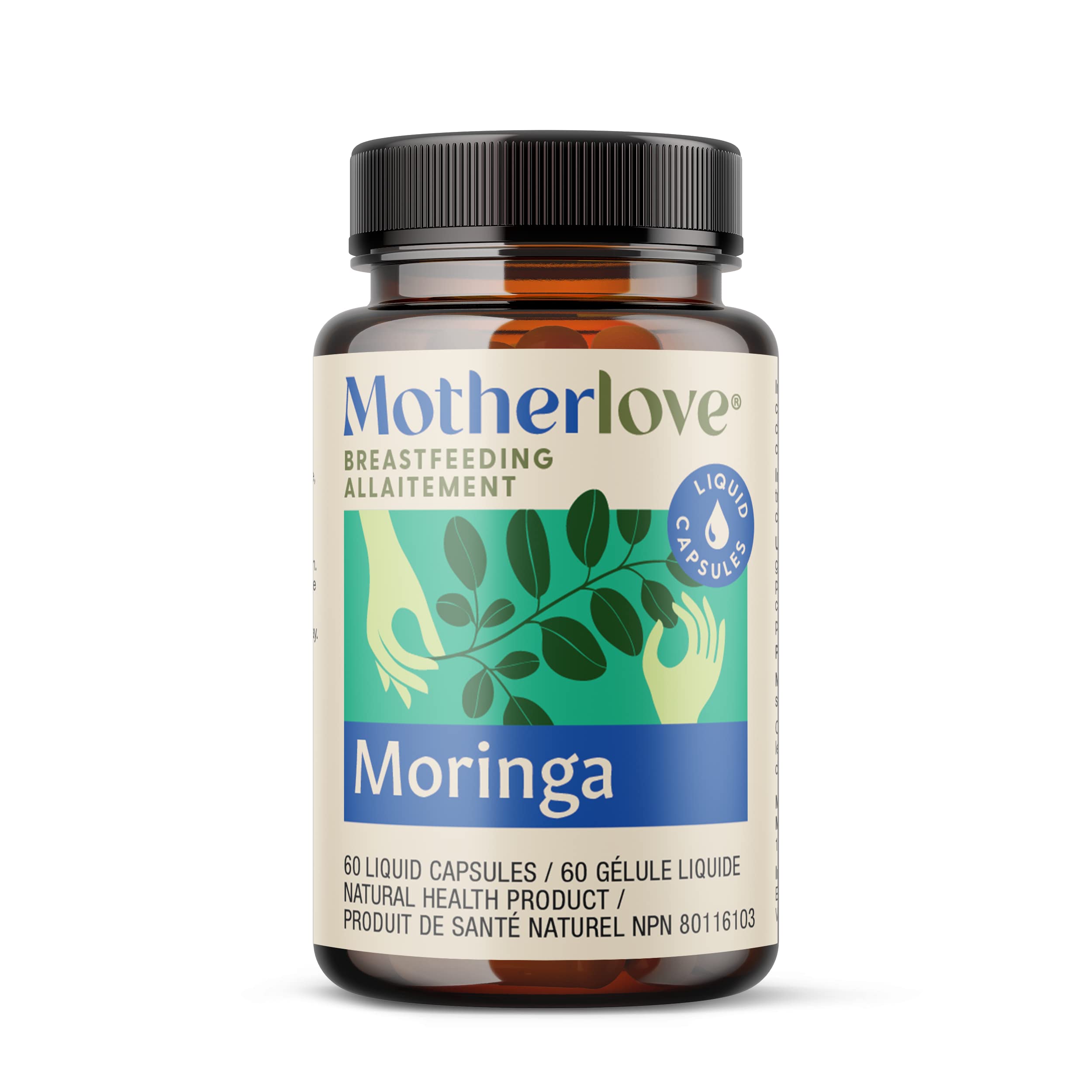 Motherlove Moringa (60 Capsule Value Size) Lactation Supplement to Optimize Breast Milk Supply‚ÄîNon-GMO, Organic Herbs, Vegan, Kosher, Soy-Free