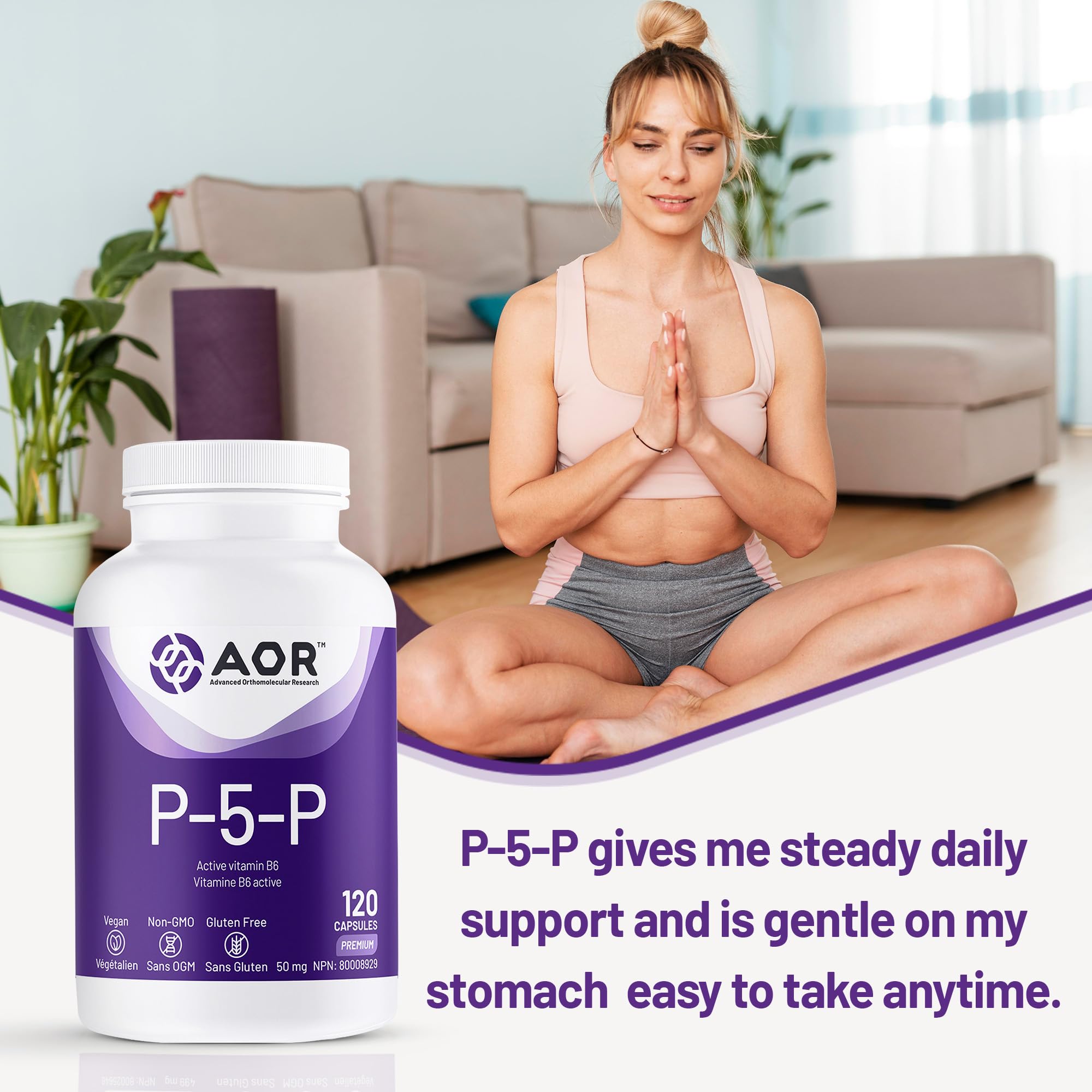 AOR P5P Complément de Vitamine B6 50 mg