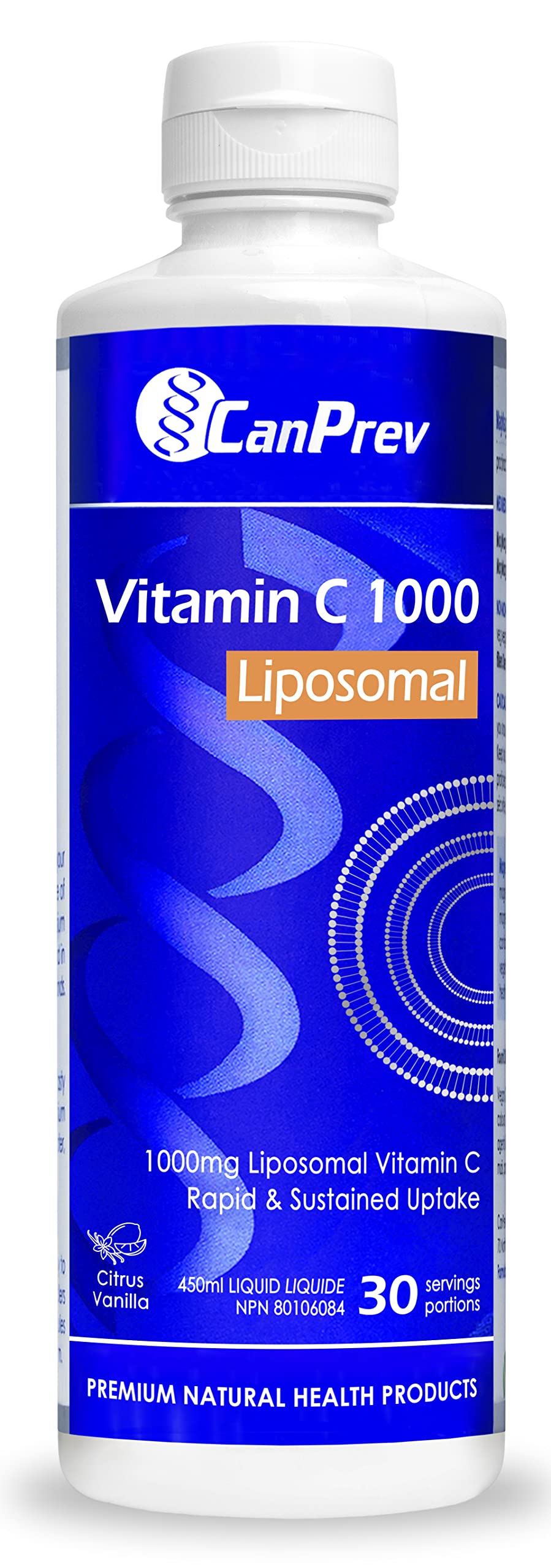 CanPrev Liposomal Vitamin C Liquid, High Uptake, 1000mg, 450ml, 30 Servings