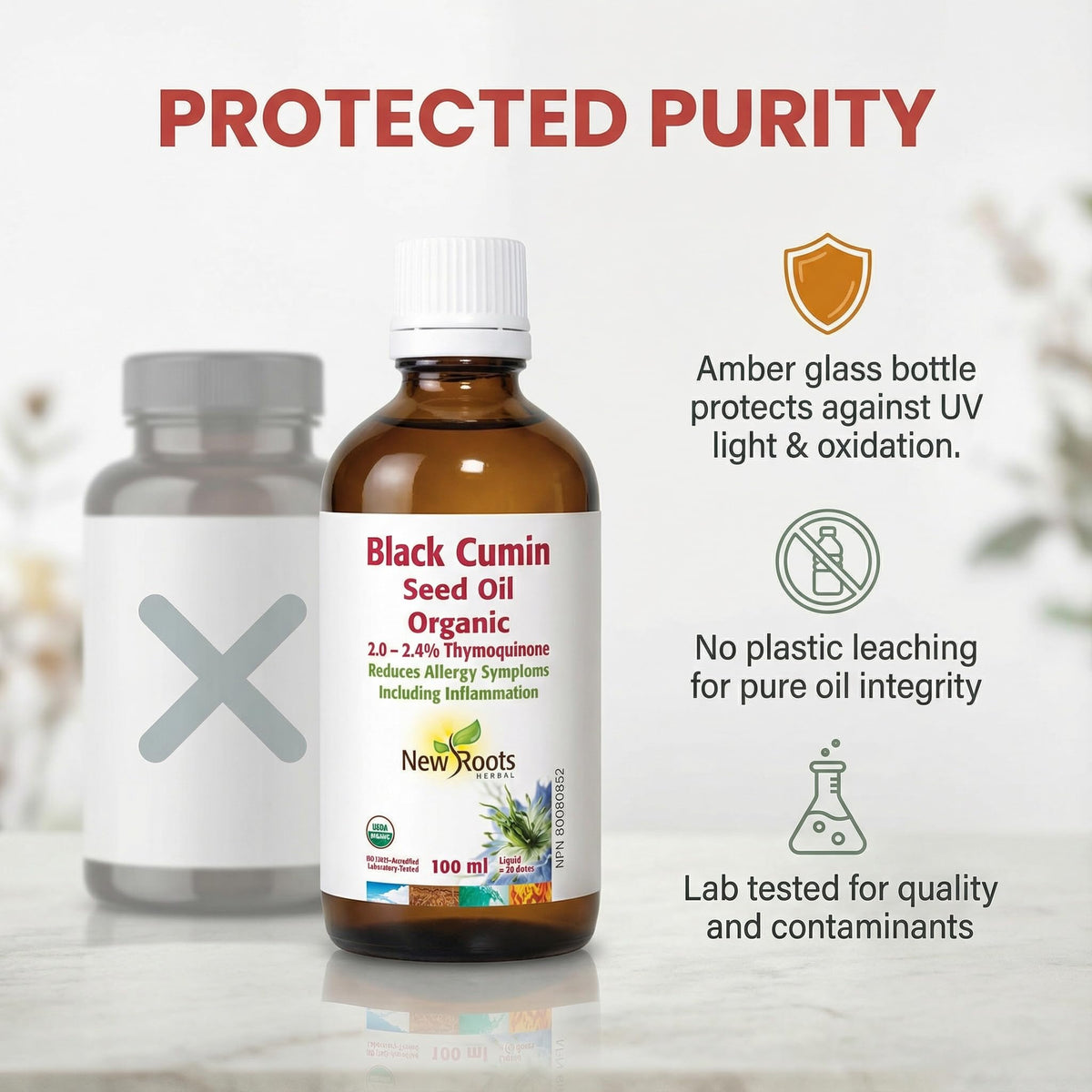 New Roots Herbal Pure Black Cumin Seed Oil