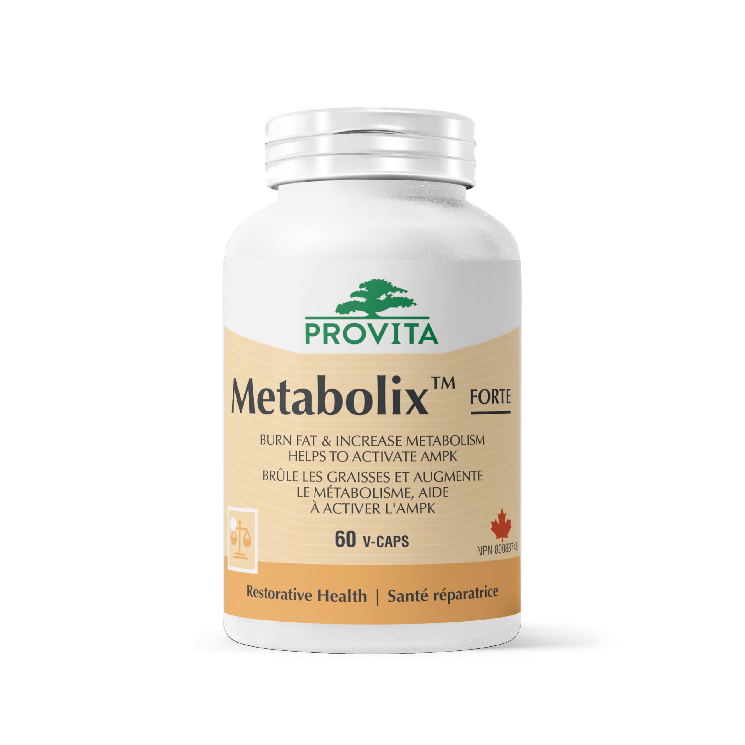 Provita Metabolix AMPK™: Cellular Energy Enhancer - Promotes Healthy Glucose Metabolism & Reduces Blood Lipid Levels (60 Capsules)