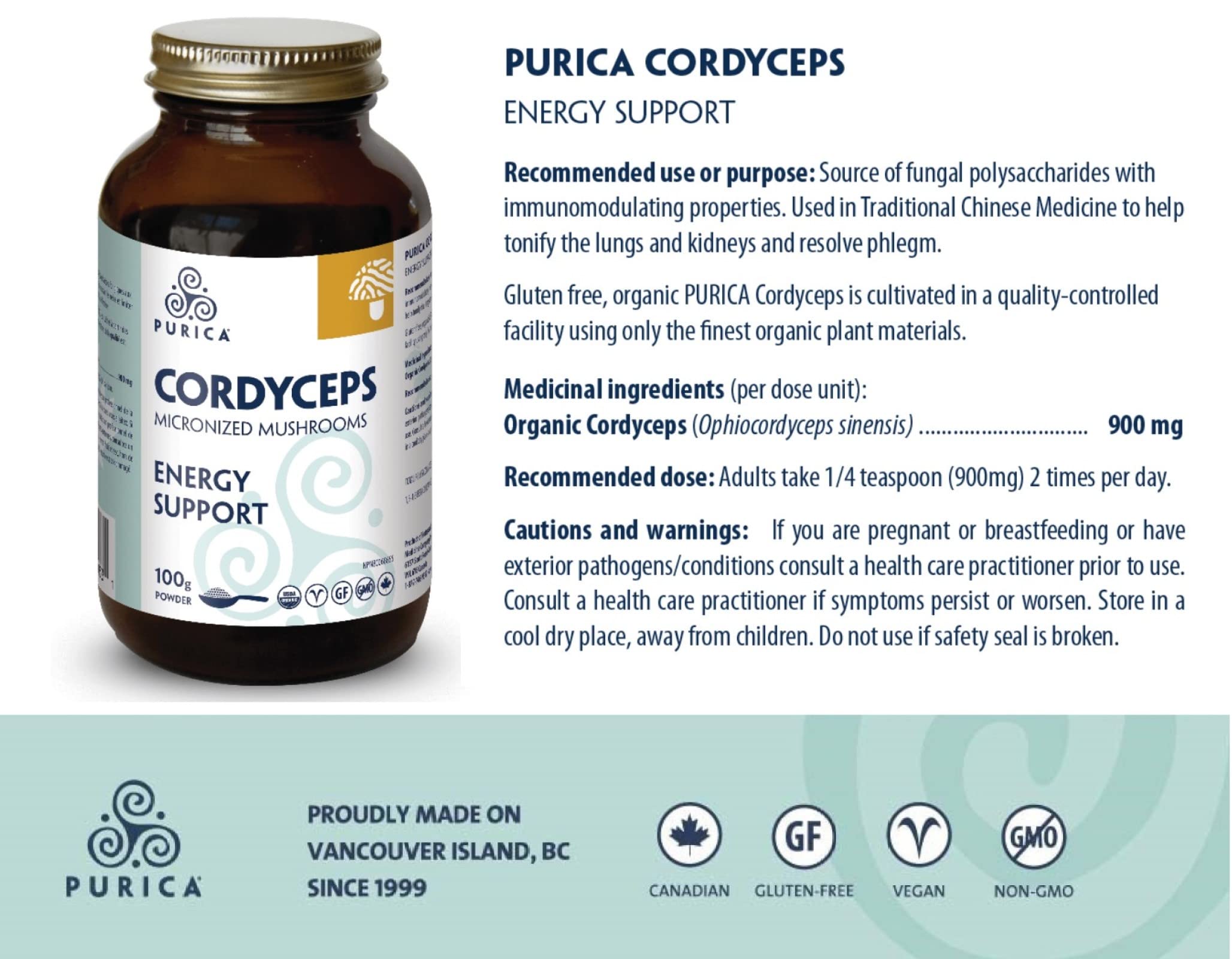PURICA Cordyceps en poudre