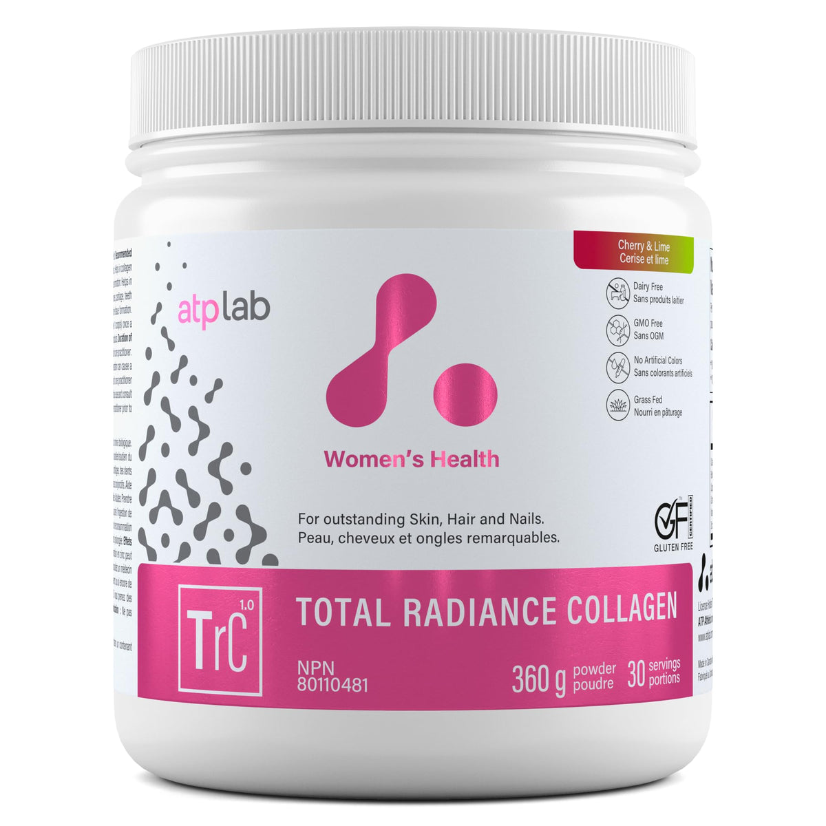 atplab Total Radiance Collagen Powder, Hydrolyzed Peptides, Hair Skin Nails