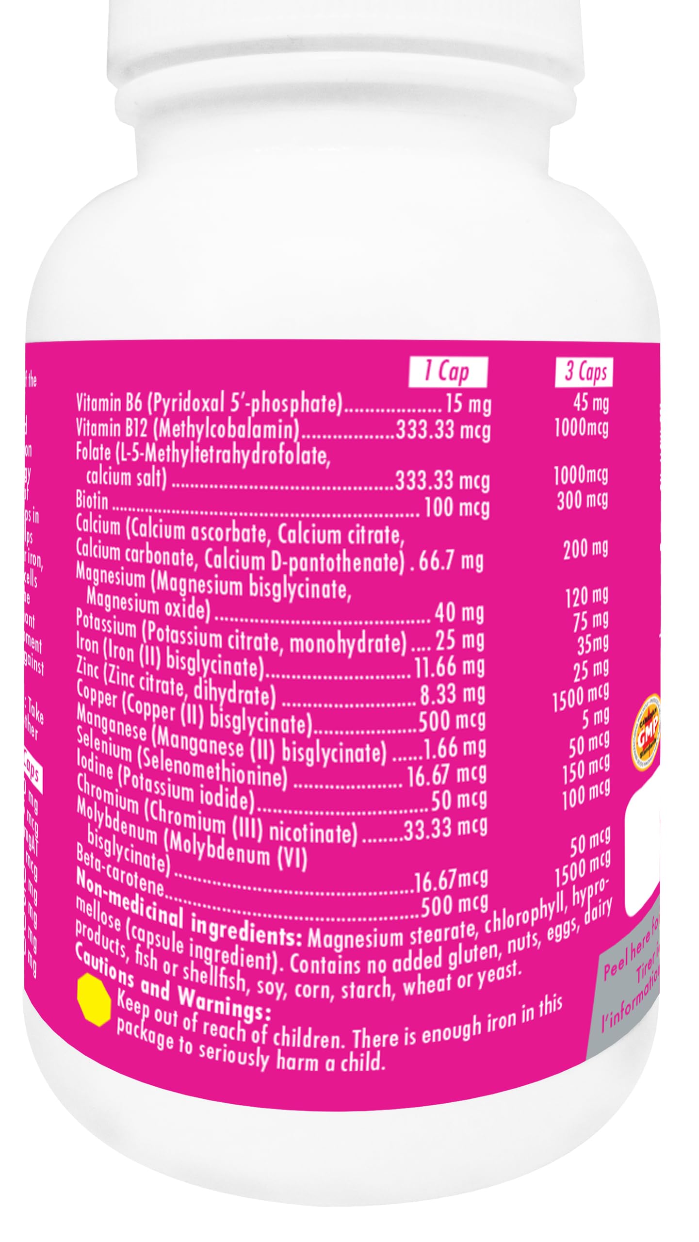 Naka Platinum Prenatal Bioactive Multi, Methylated, Essential Nutrients for Mom's Health and baby's development, For Pregnant and Breastfeeding women , Made in Canada