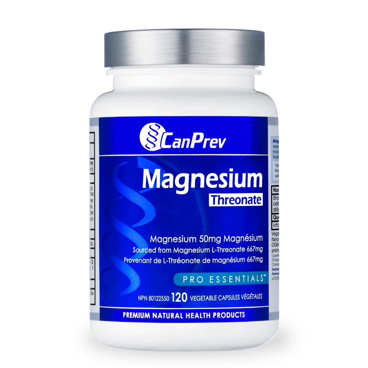 CanPrev Magnesium Threonate, Non GMO, 120 Capsules, 120 Day Supply