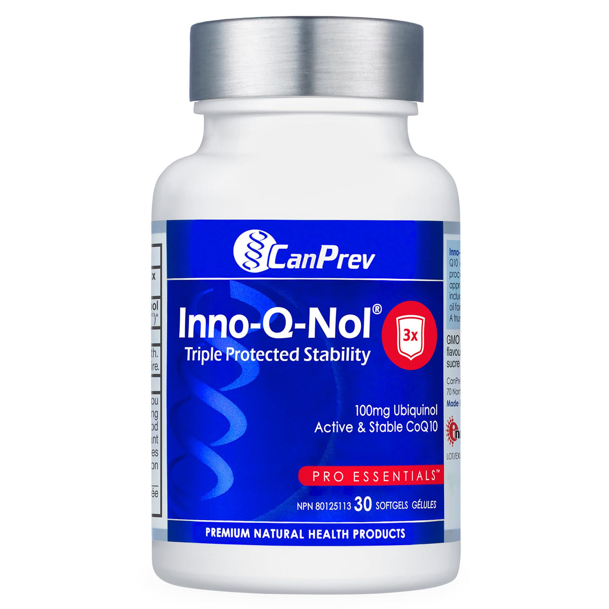 CanPrev Inno-Q-Nol Ubiquinol CoQ10 Softgels, For Adults, 100mg, 30 Softgels