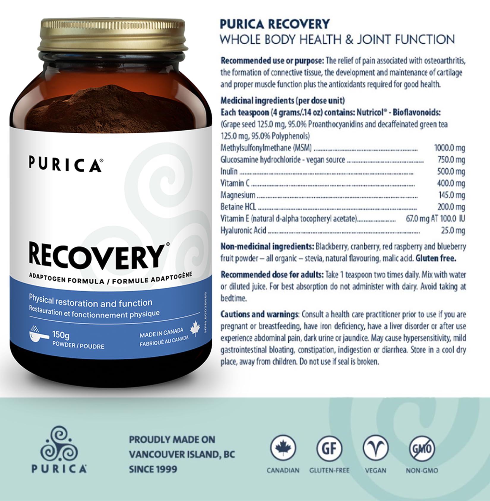 PURICA - Récupération - Au-delà du soulagement de la douleur