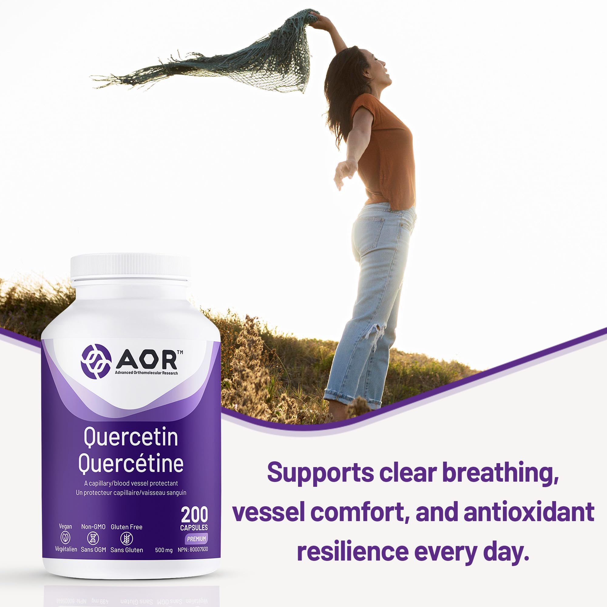 AOR - Quercétine en gélules - Antioxydant naturel et bioflavonoïde