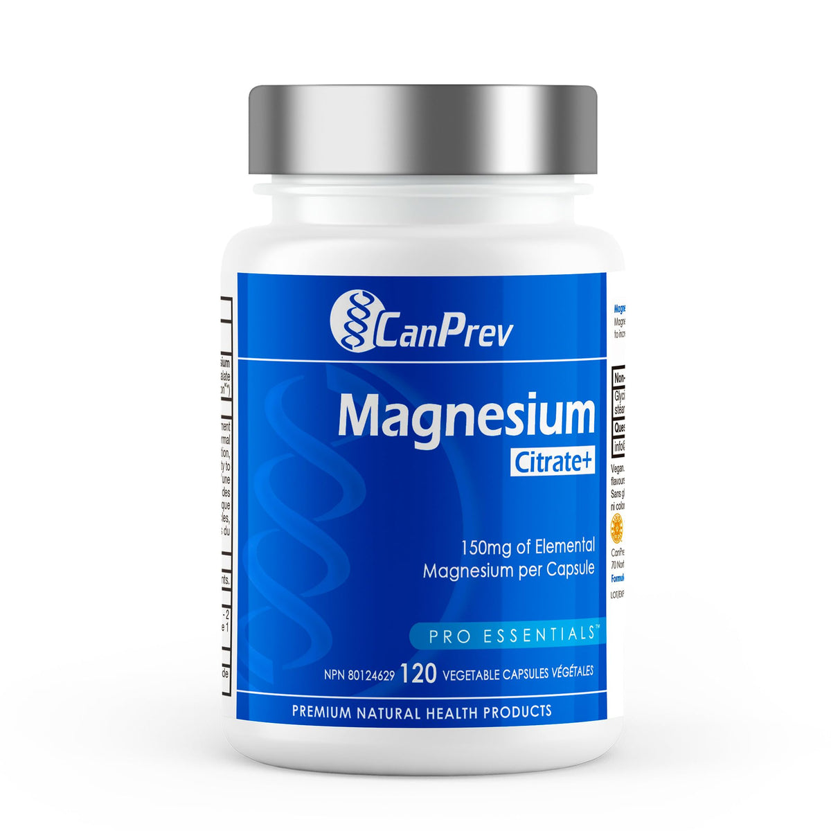 CanPrev Magnesium Citrate Capsules, Vegan, 120 Capsules, 120 Day Supply