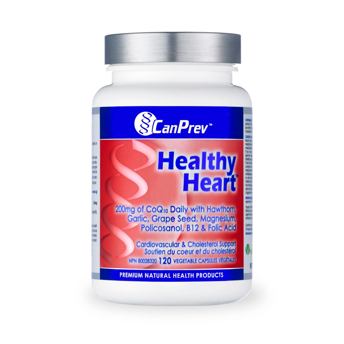 CanPrev Healthy Heart Supplement, CoQ10, B12, 120 Capsules, 30 Day Supply