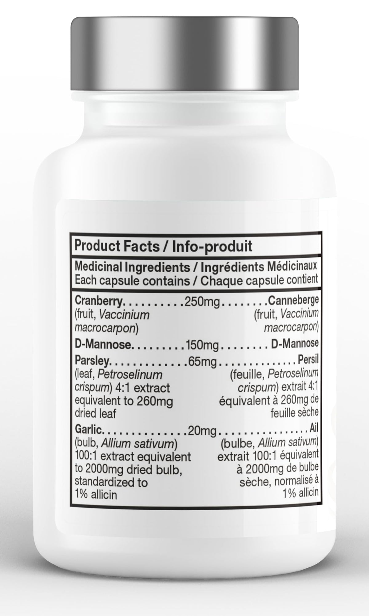 CanPrev UTI Protect, Cranberry Supplement, D-Mannose, 60 Capsules, Non-GMO