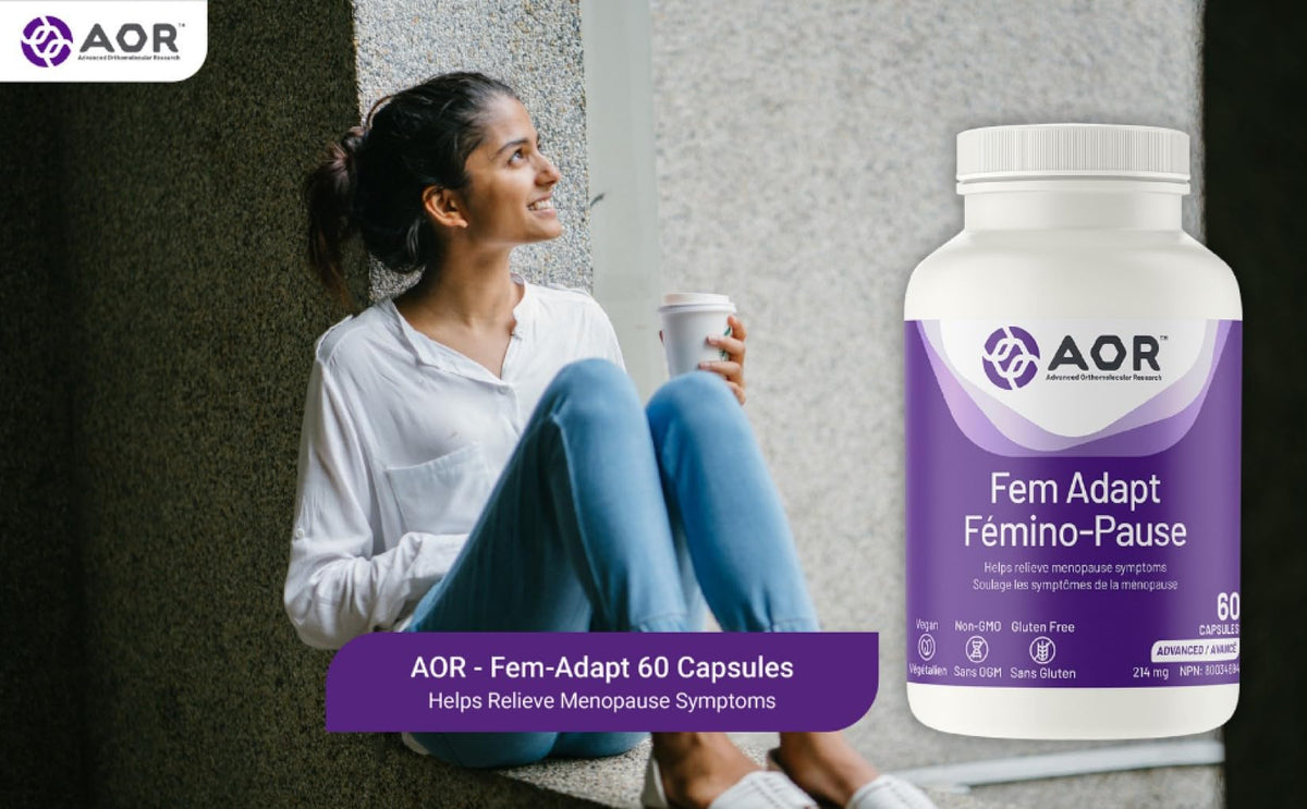 AOR Fem-Adapt Soy Isoflavones, Black Cohosh, Menopause Support, 60 Capsules