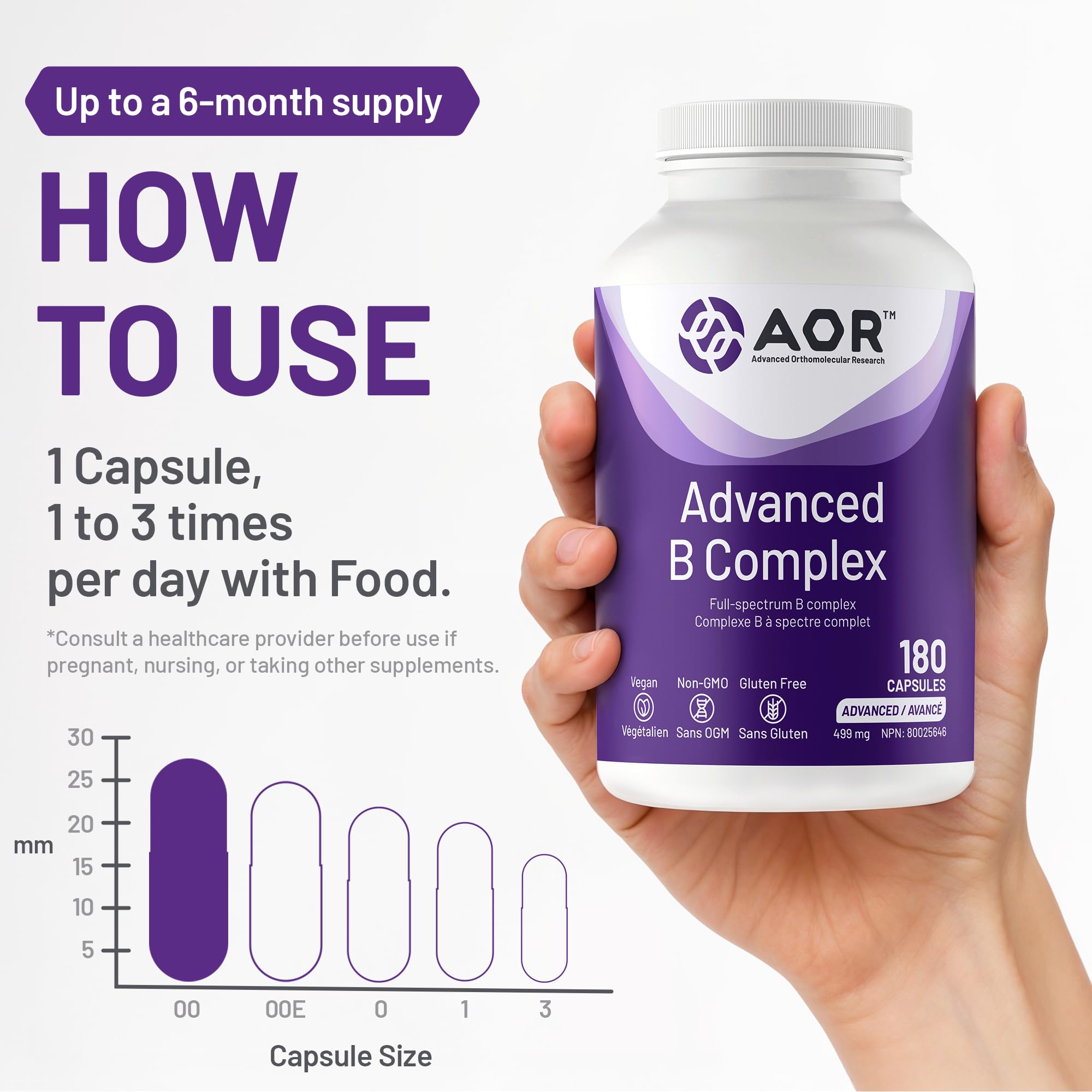 AOR Complexe B avancé 499 mg