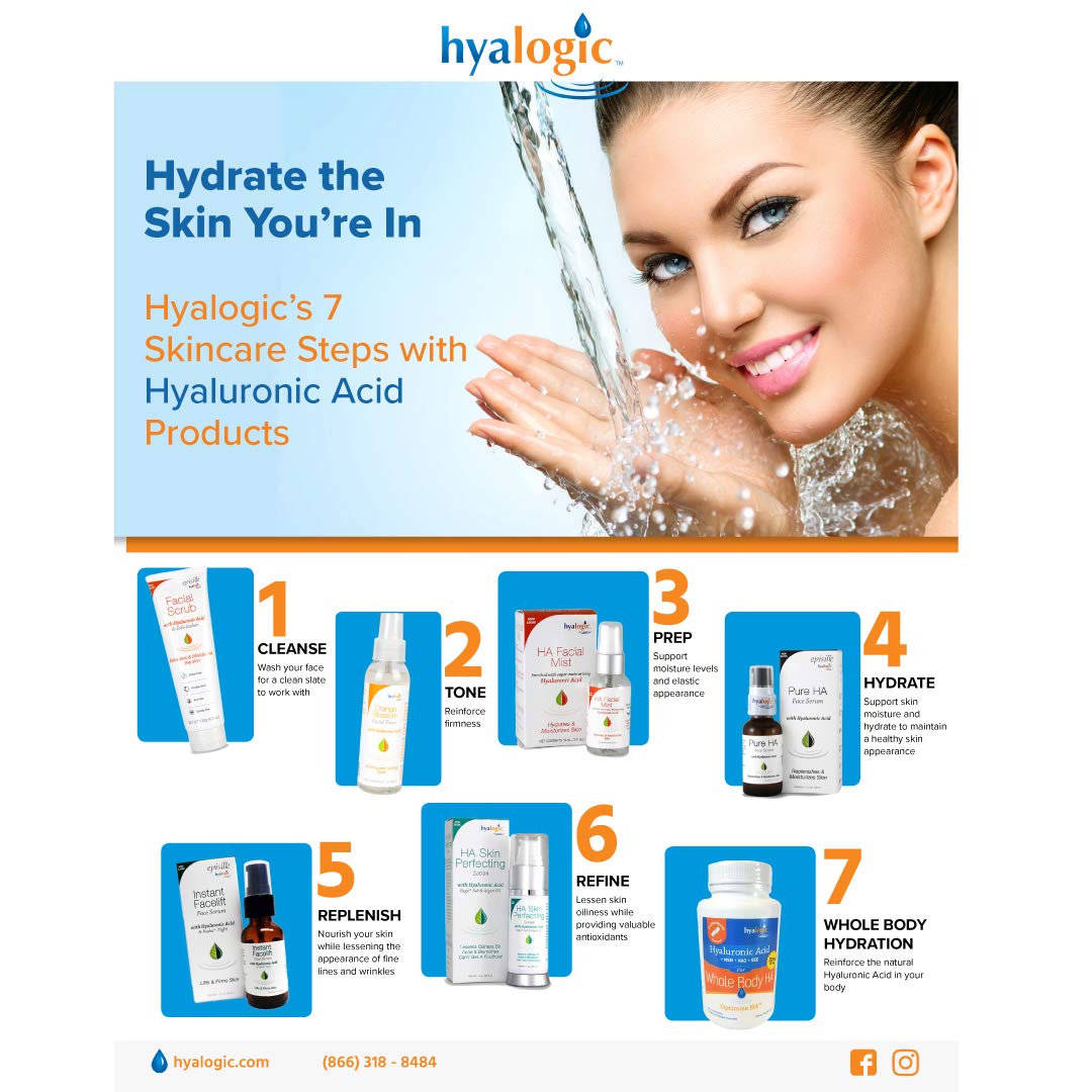 Tonique Facial à l'Eau de Rose et à l'Acide Hyaluronique - Tonique à l'Eau de Rose 100% Naturelle pour le Visage et le Cou, Idéal pour Tous les Types de Peau - Hypoallergénique, 120 ml