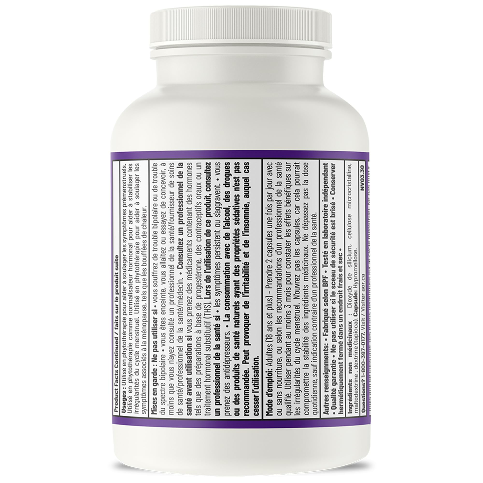AOR Fem Calm 248mg 60 gélules – Cure de 30 jours – Contient de l'Ashwagandha, de l'acide folique, de la B12, du Gattilier – Soutien au bien-être quotidien et à l'équilibre hormonal des femmes, idéal pour le cycle menstruel – Sans OGM et Végane