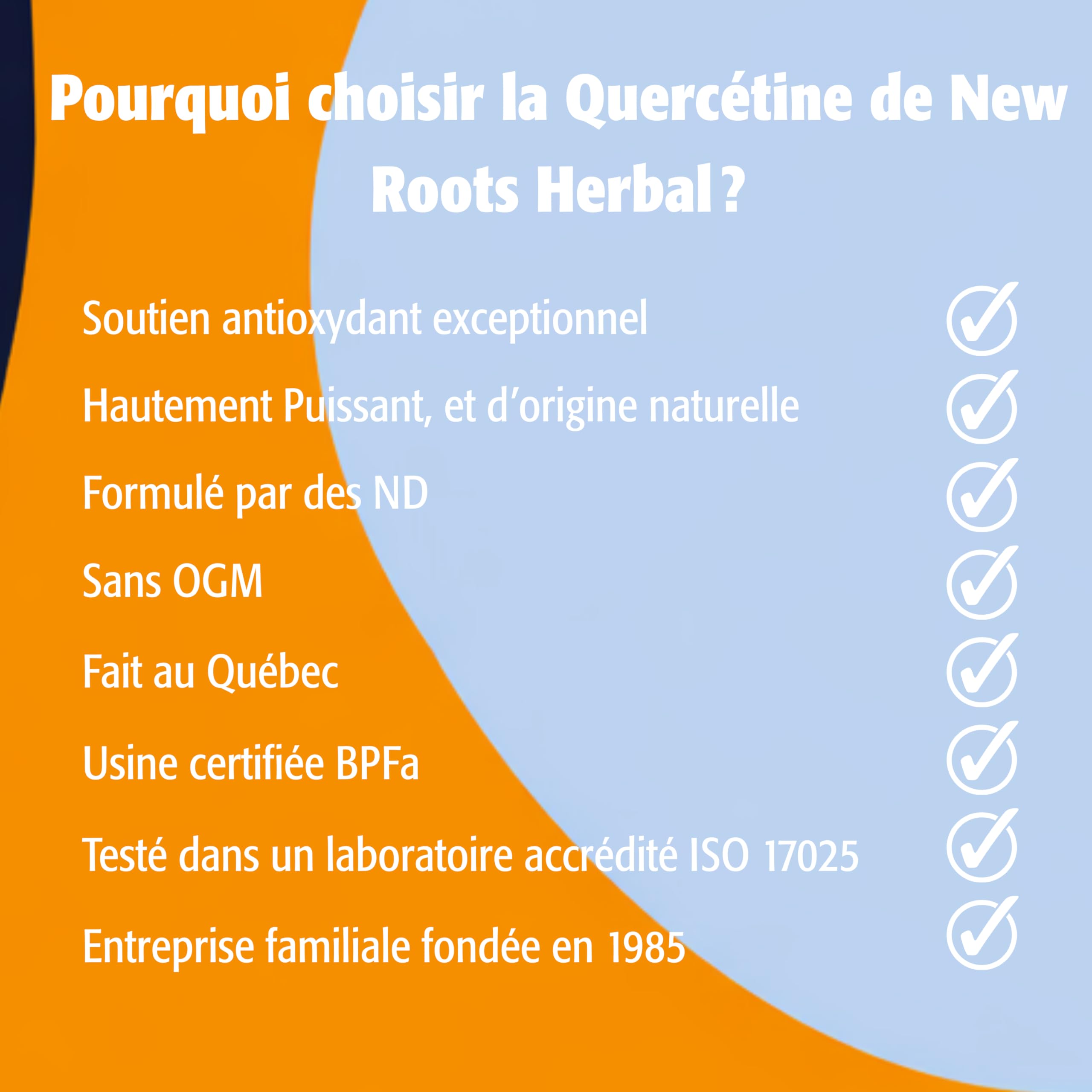 New Roots Herbal - Quercétine en capsules - Antioxydant d'origine végétale - Maintien d'une santé optimale, protection des capillaires, soutien des vaisseaux sanguins et de la circulation - Sans gluten et sans OGM