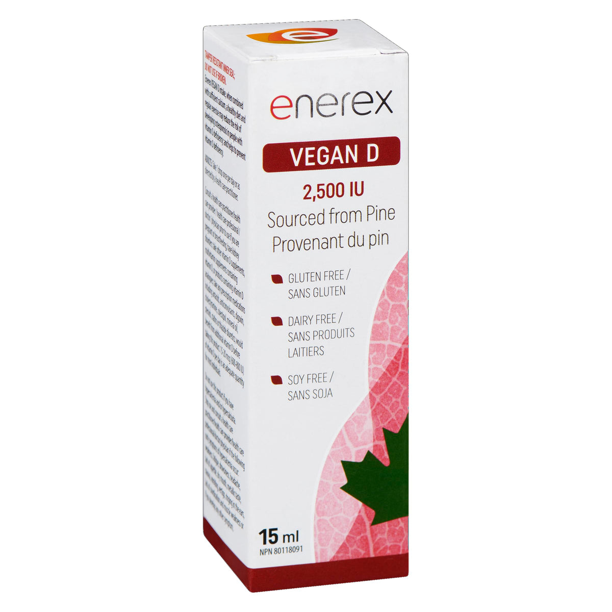 Enerex Vegan D3 2,500 IU – Plant-Based Vitamin D3 for Bone, Muscle, Immune, and “Sunshine Vitamin” Support
