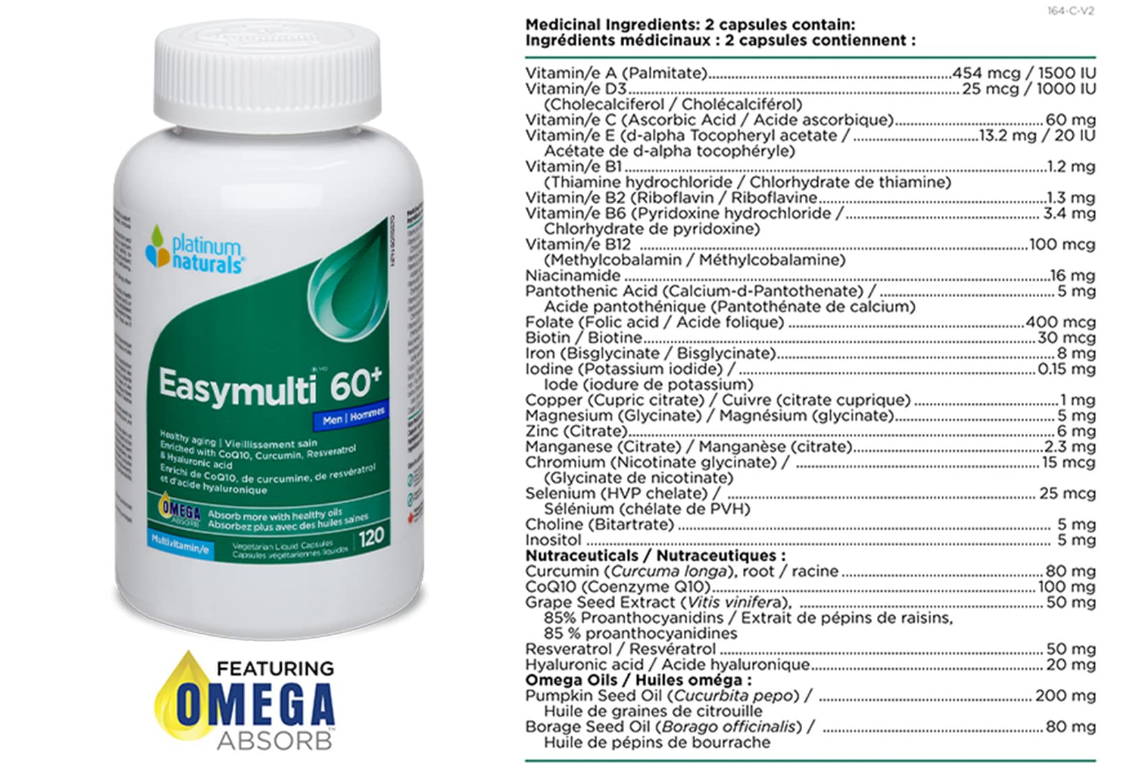 Platinum Naturals Easymulti 60+ for Men