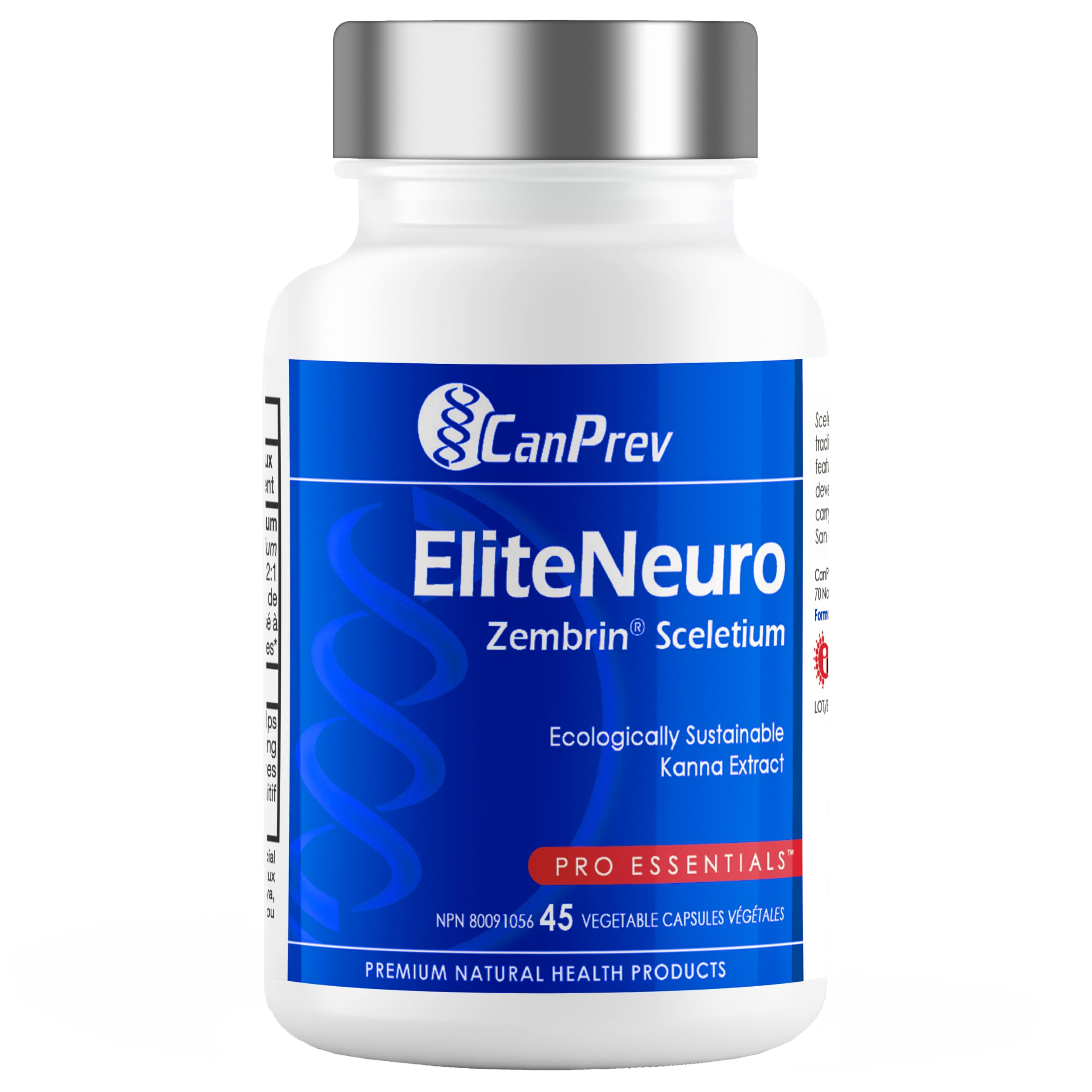 CanPrev - EliteNeuro Zembrin Sceletium, 45 Capsules 45-Day Supply - Helps Support Cognitive Function in Adults - Helps Support Cognitive Performance, Mental Focus and Concentration - Vegan & Non-GMO