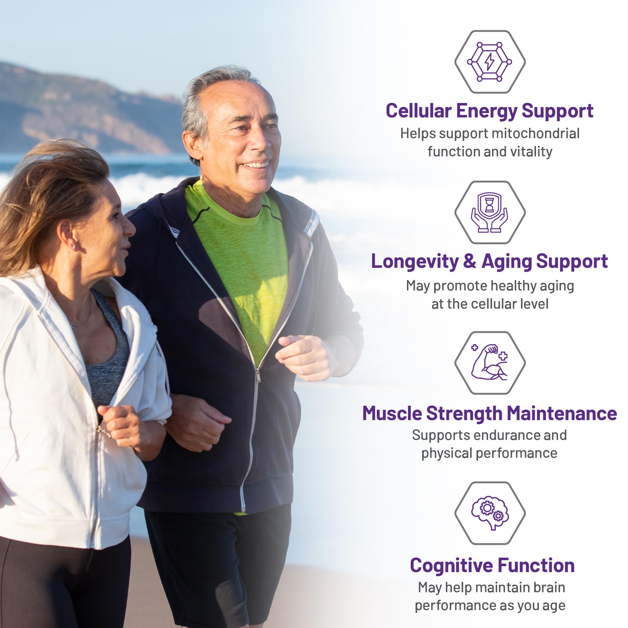 AOR - Urolithin A+ 90 Gélules 30 jours de cure - Avec NMN, Resvératrol et Spermidine - Une combinaison synergique pour le métabolisme énergétique et des nutriments