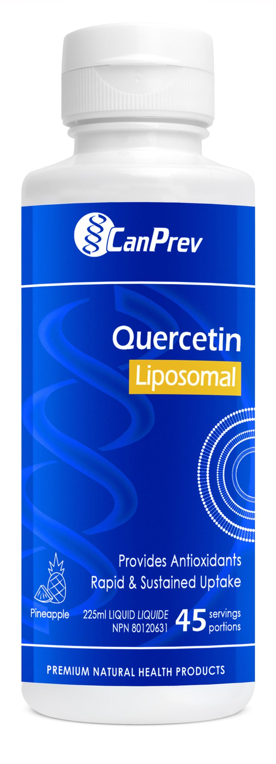 CanPrev Liposomal Quercetin Liquid, 166.6mg per 5ml, 225ml, 45 Servings