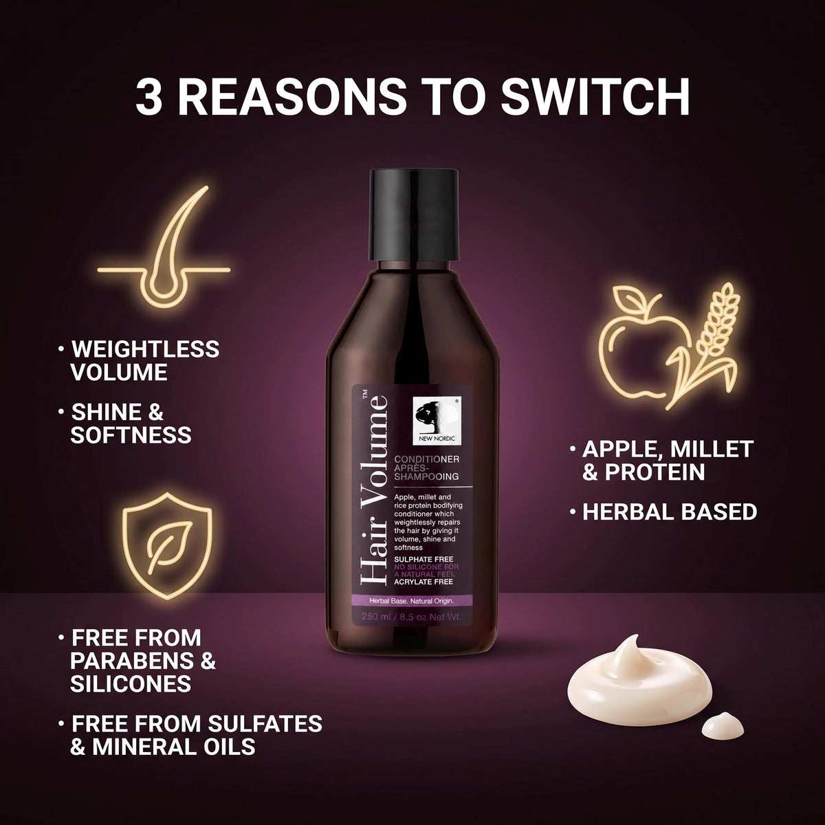 New Nordic Hair Volume Conditioner