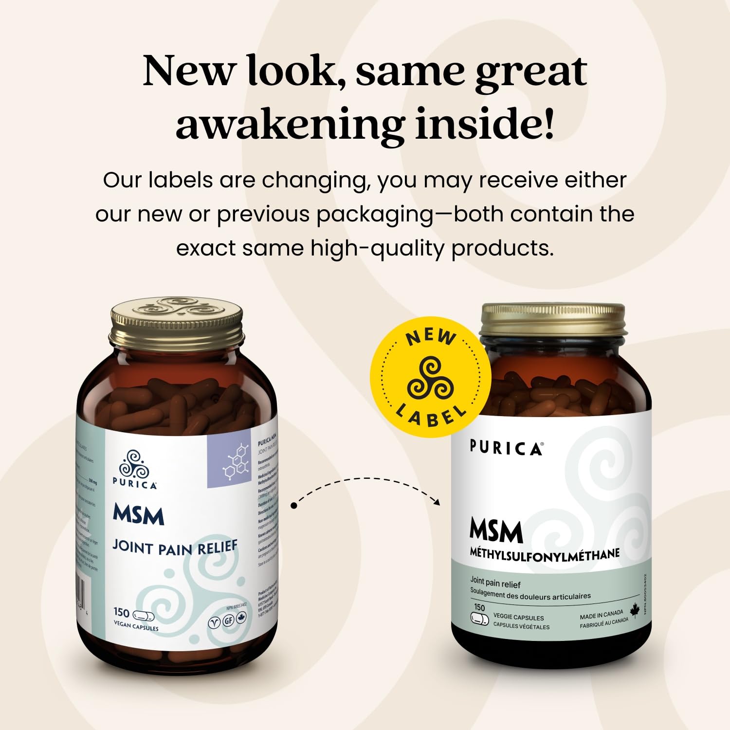 PURICA - MSM Gélules végétales - Soutien articulaire amélioré avec le méthylsulfonylméthane