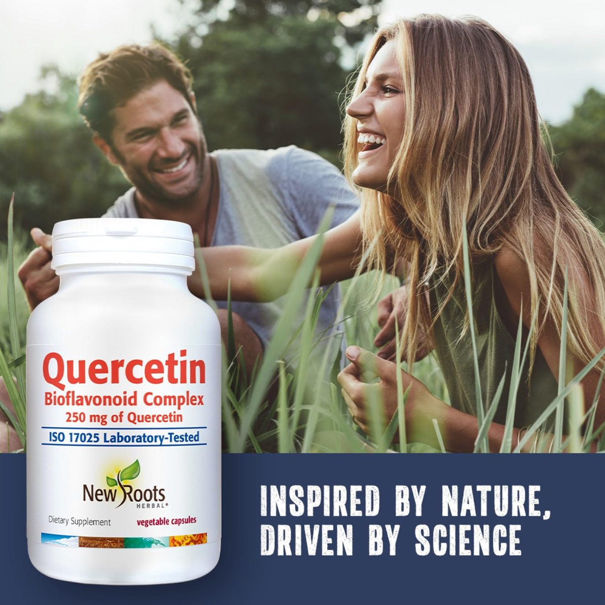 New Roots Herbal Quercetin Complex Capsules, Bromelain, 250mg, 90 Capsules