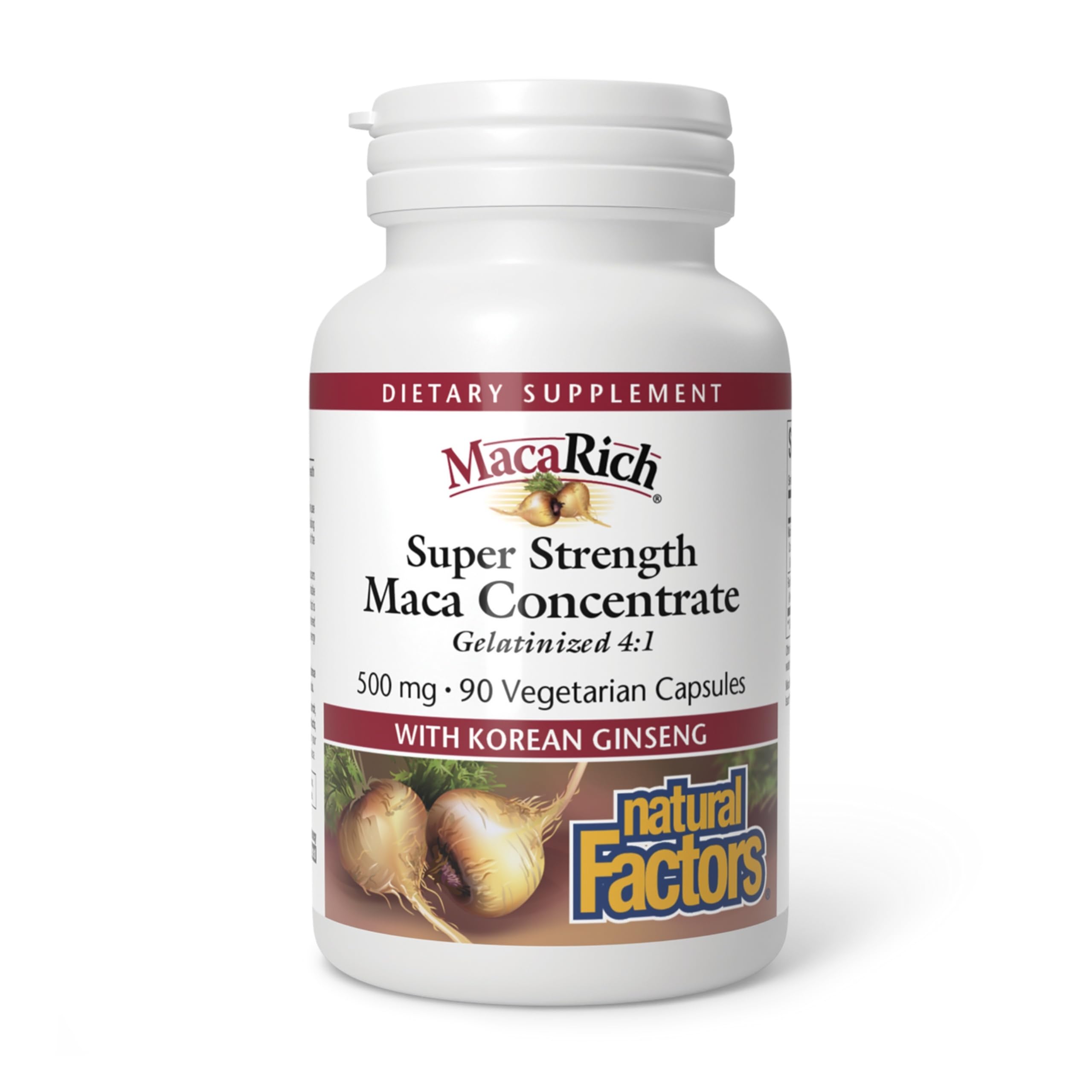 Natural Factors - Macarich Super Strength Maca Concentrate 500mg, 90 vcaps