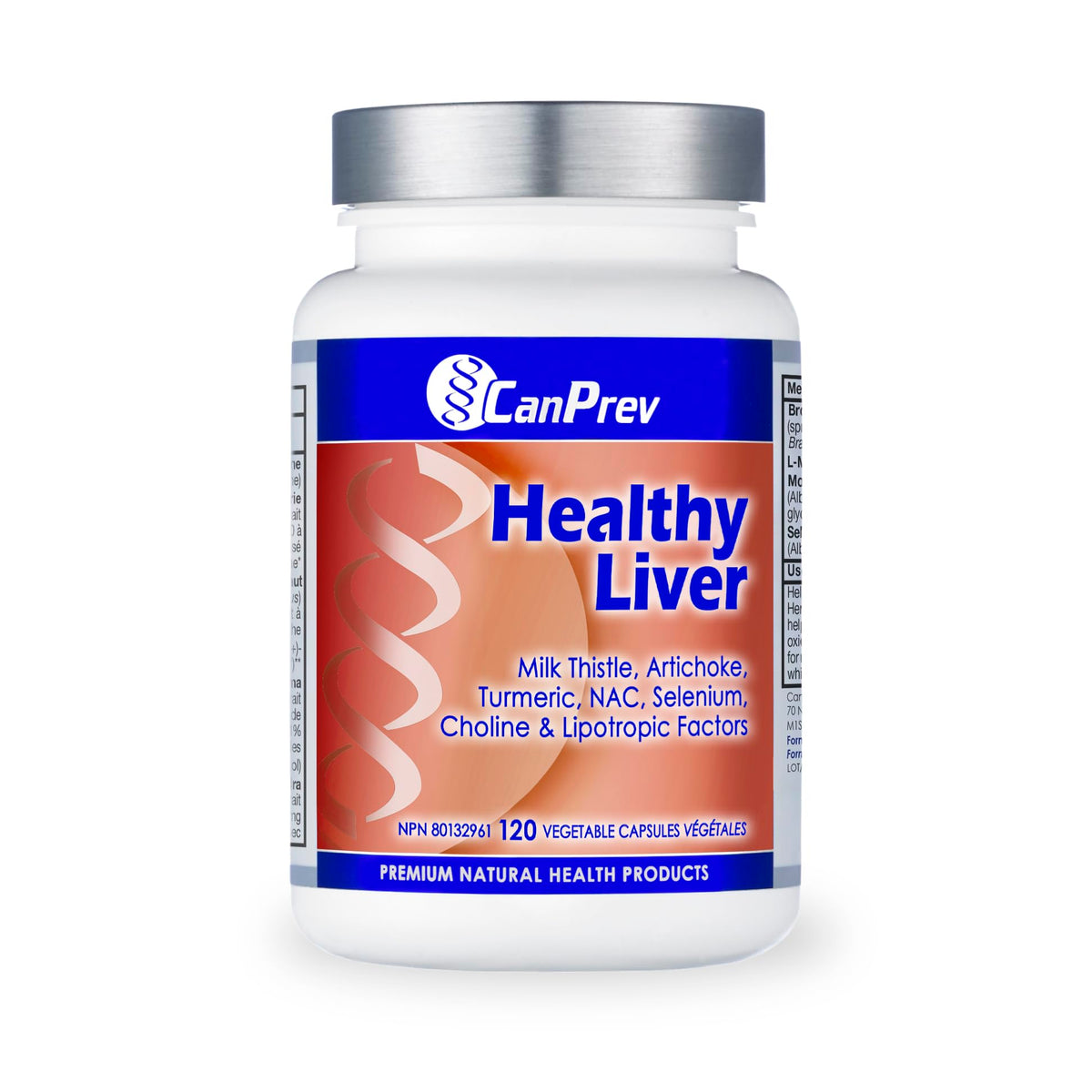 CanPrev Healthy Liver, Milk Thistle, Liver Support, 120 Caps, 30 Day Supply