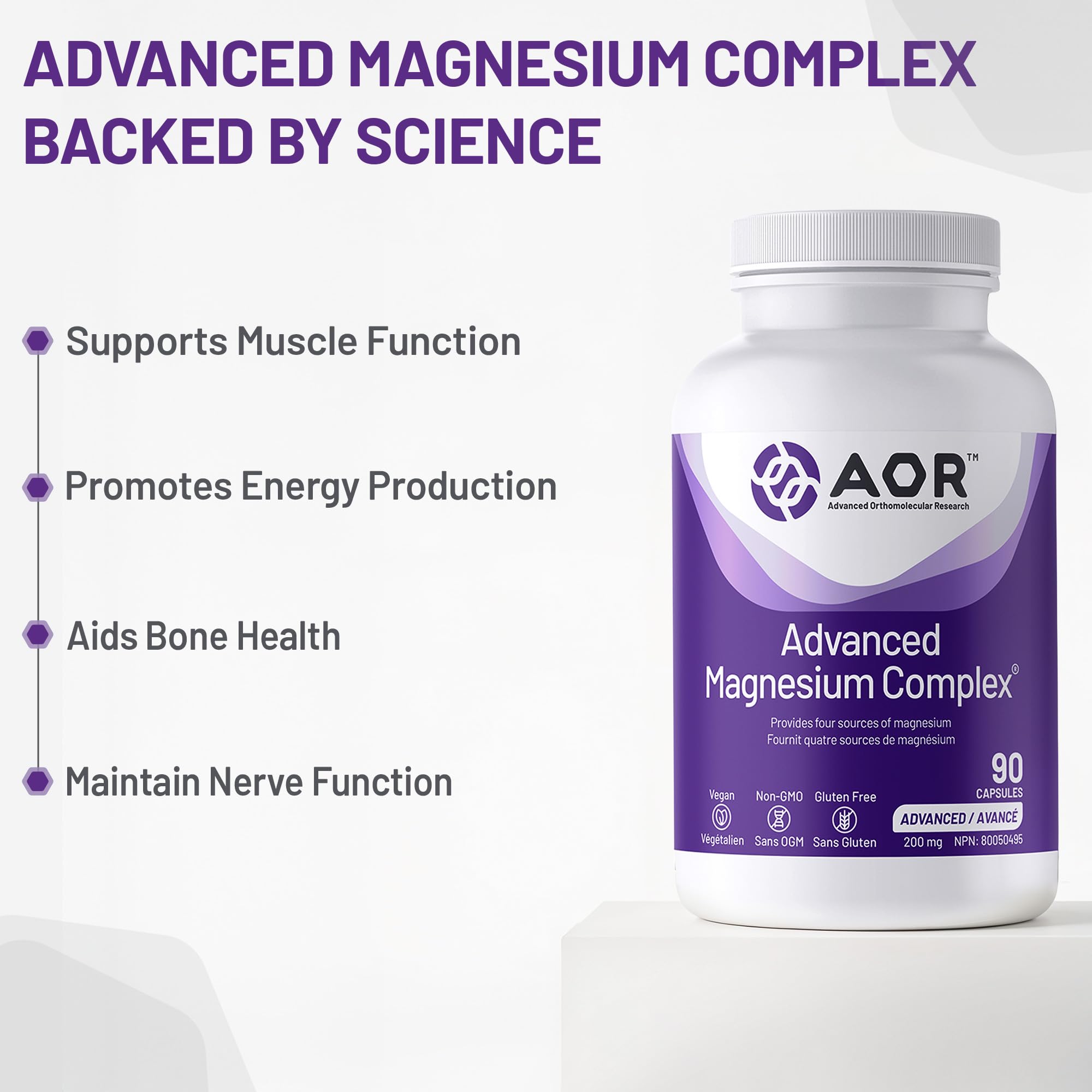 AOR Complexe de Magnésium Avancé 200mg