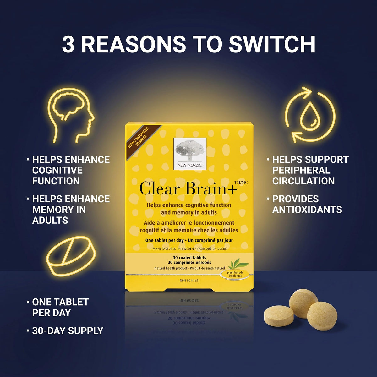 New Nordic Clear Brain Tablets