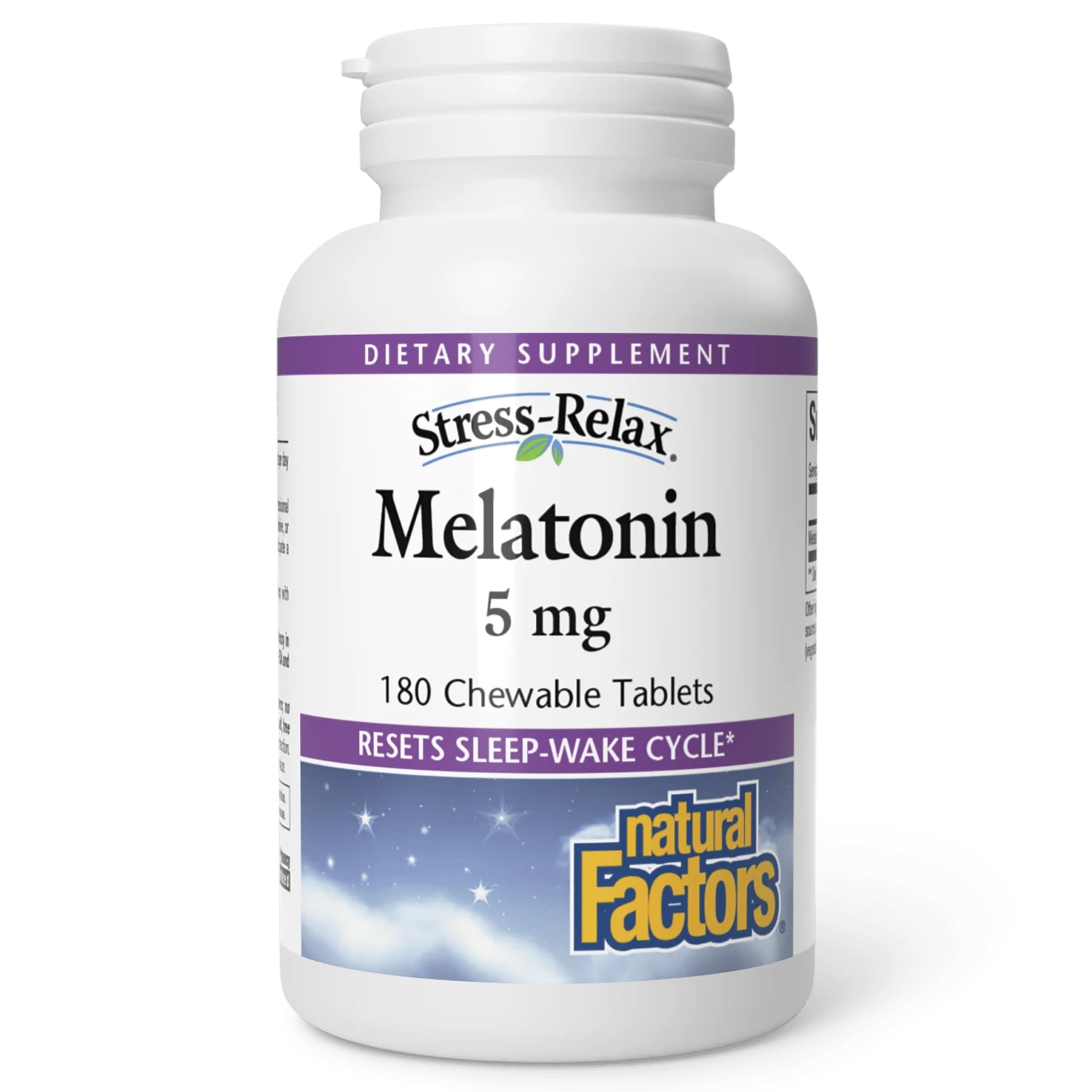 Natural Factors Melatonin 5 mg, 180 sublingual tablets