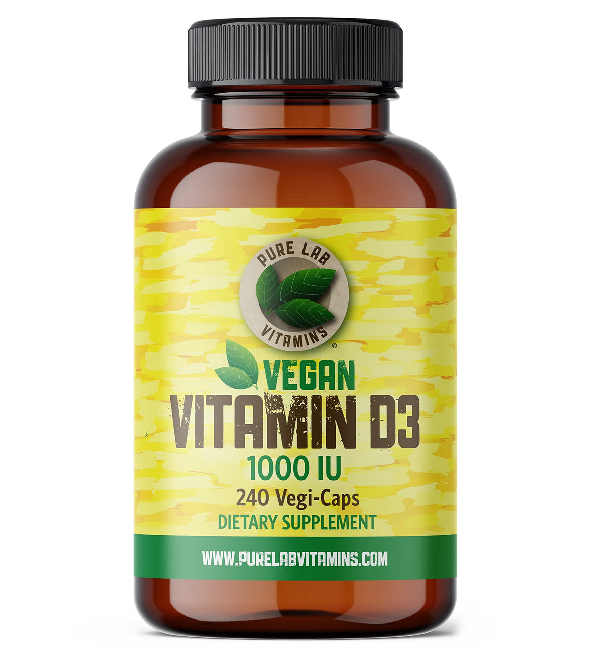 Pure Lab Vitamins Vitamin D3 1000 IU - 240 Vegi-Caps