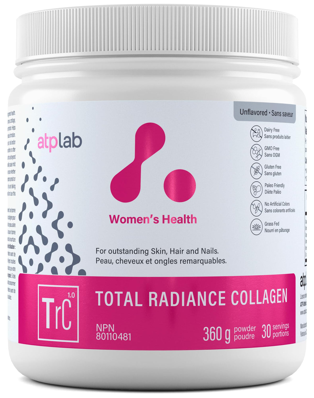 atplab Hydrolyzed Collagen Powder for Women, 9g Collagen, 360g, 30 Servings