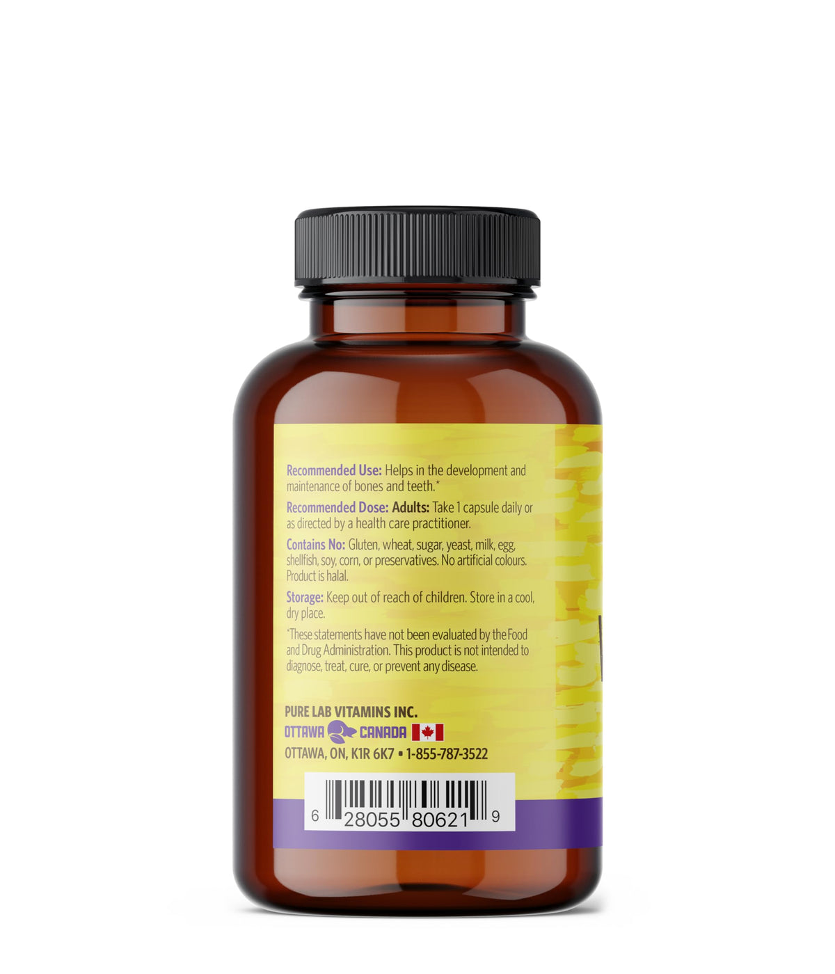 Pure Lab Vitamins Vitamin D3 1000 IU - 360 Vegi-Caps