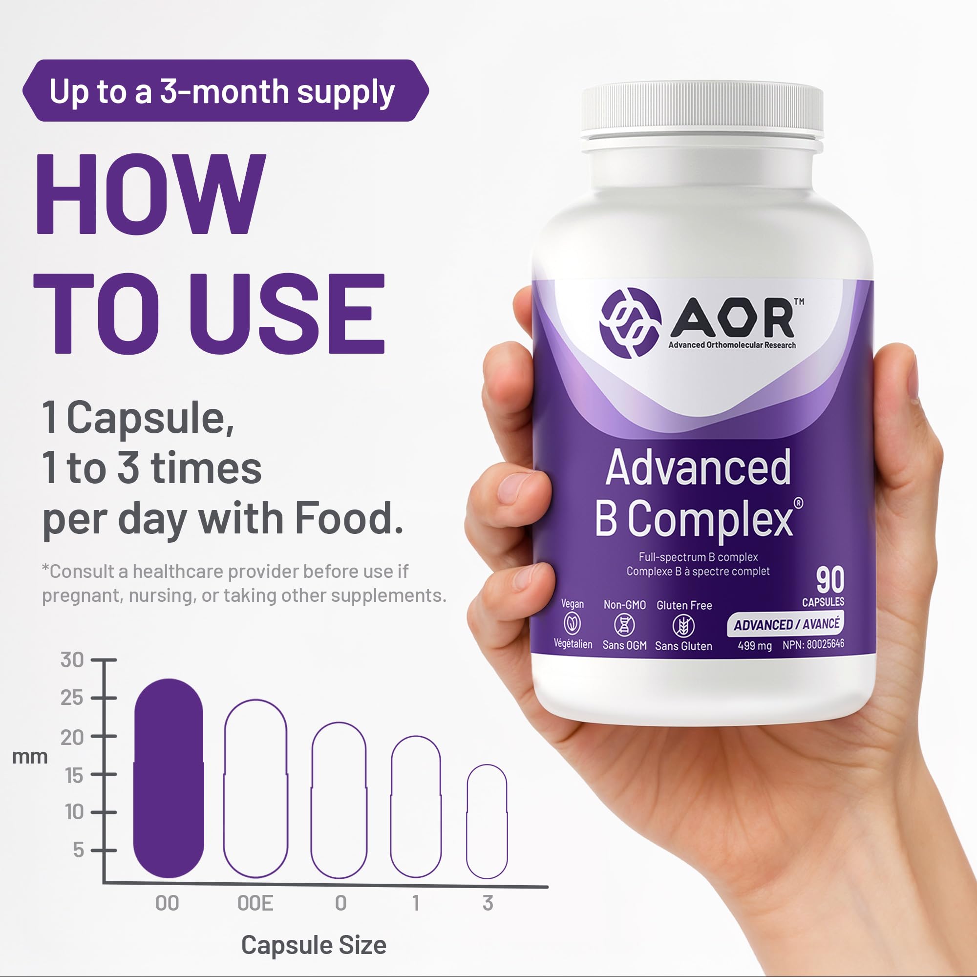 AOR Complexe B avancé 499 mg