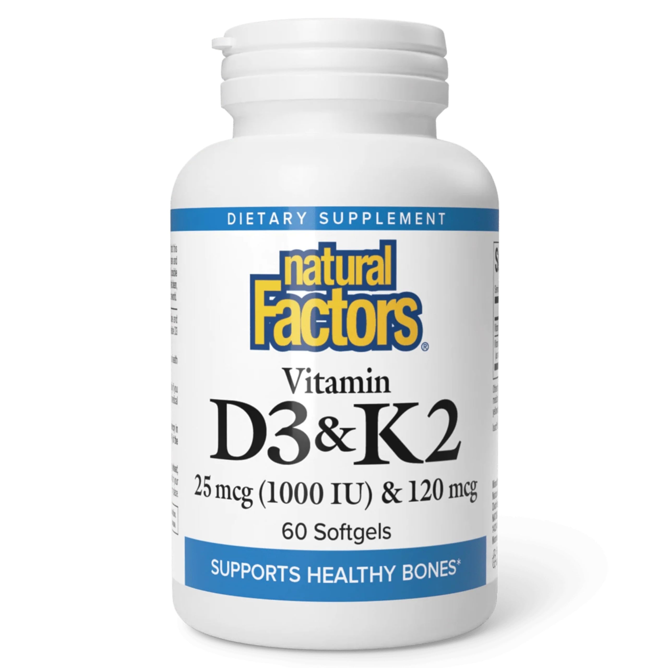 Vitamin K & D by Natural Factors - 60 softgels