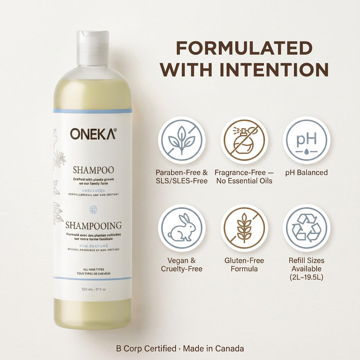 ONEKA Shampoo, 500 ML