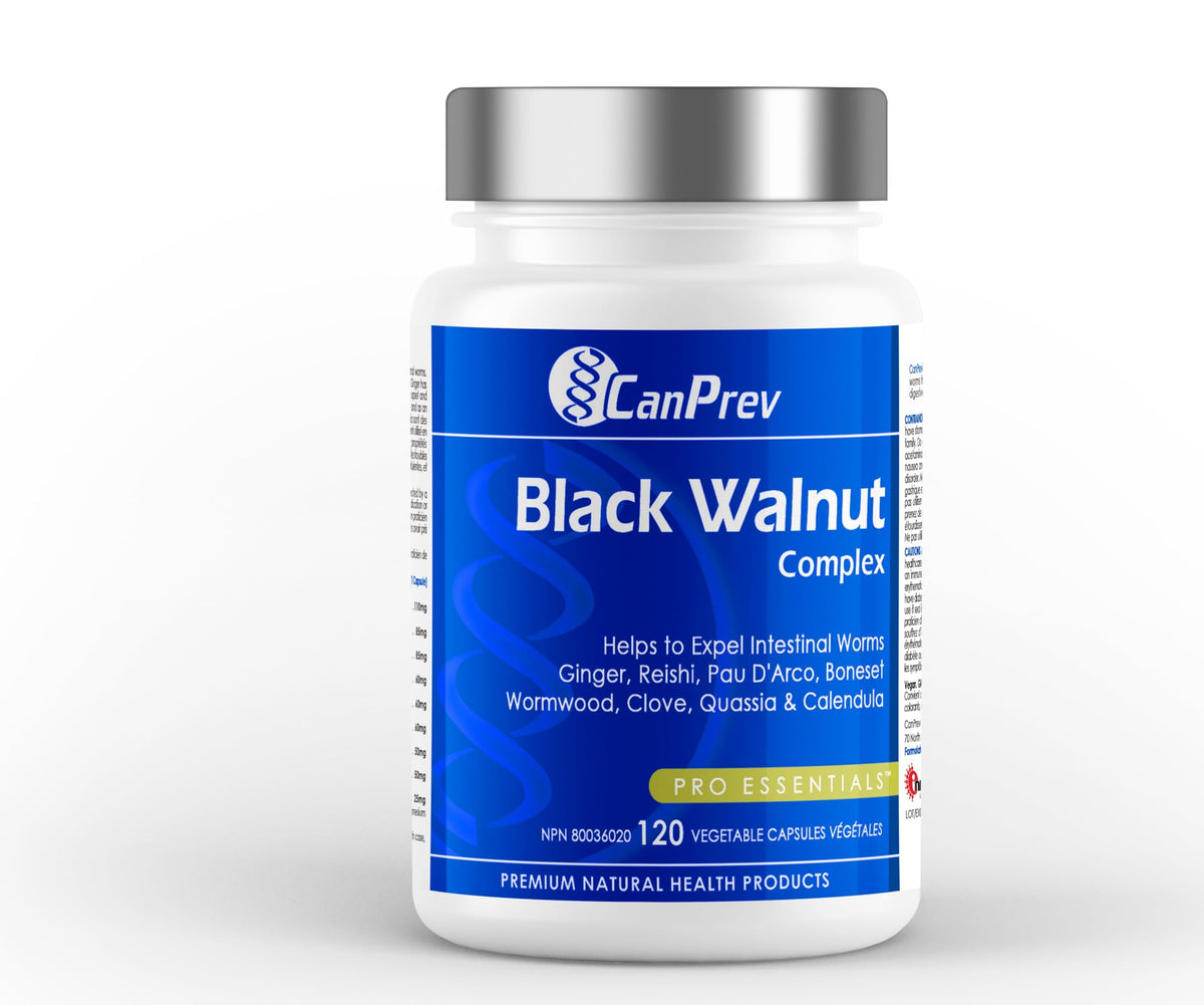 CanPrev Black Walnut Complex Capsules, Digestive Support, 120 Capsules