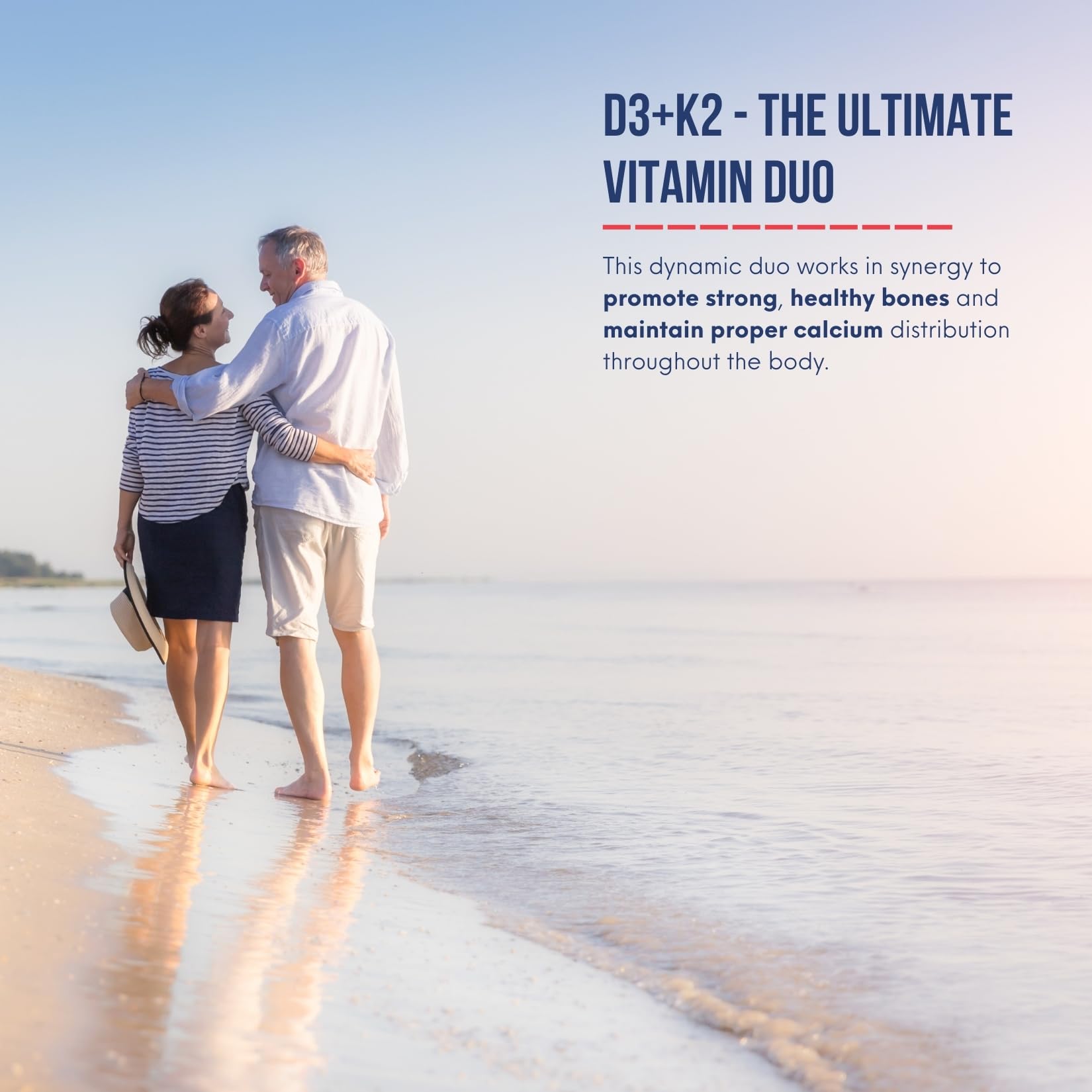 Pure North Naturals – Supplément de vitamines D3 + K2, 180 gélules (180 jours) – Santé des os et des dents – D3 1000 UI + K2 MK7 120 mcg avec huile de noix de coco biologique – Testé par des tiers – Formulé et fabriqué au Canada