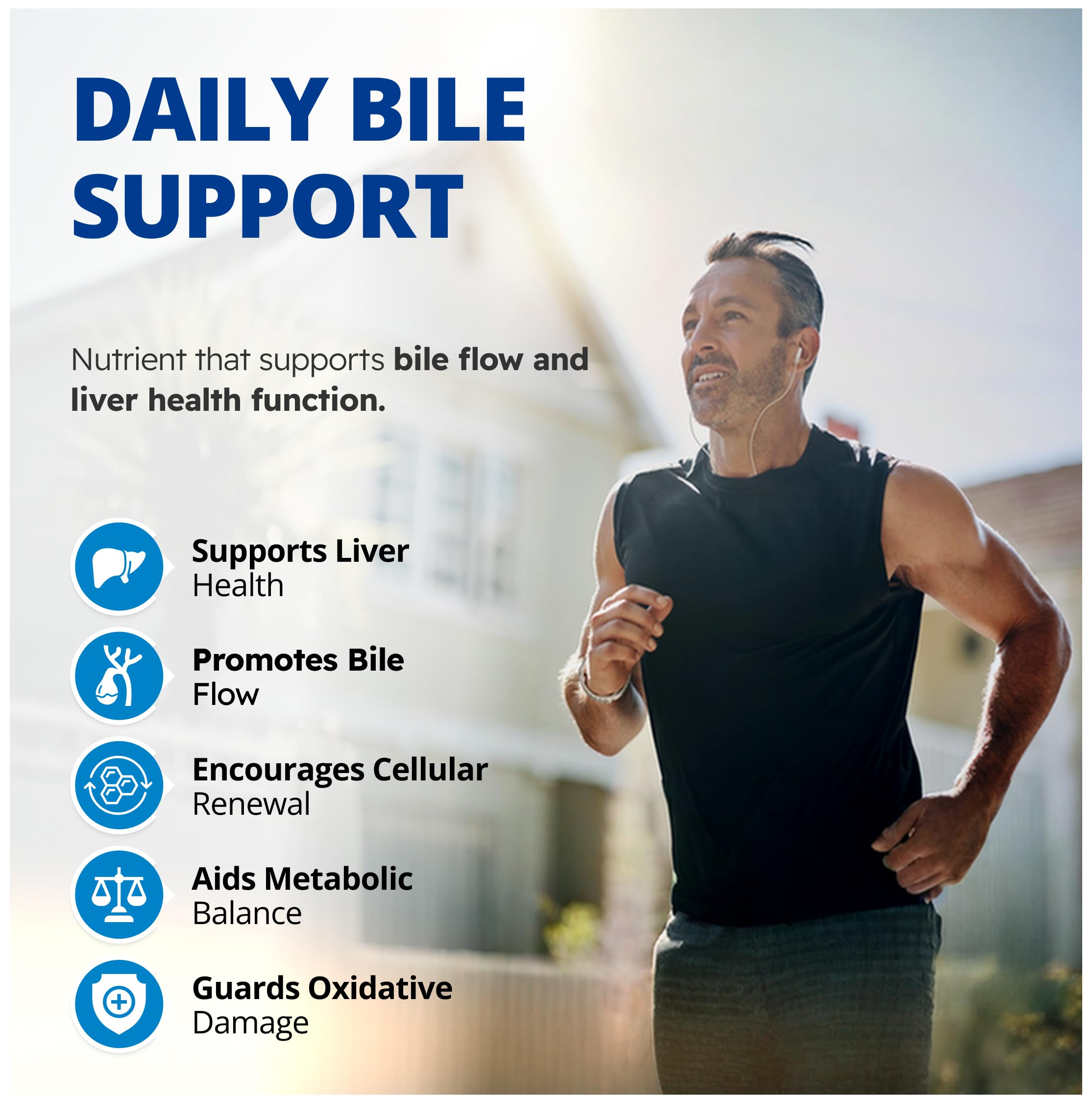 CanPrev Supplément TUDCA 250mg + Choline 75mg, 60 gélules pour 30 jours, favorise la santé et la fonction hépatiques - Formulé pour le bien-être et l'équilibre digestif - Formule de sels biliaires Belly Aid pour le soutien digestif