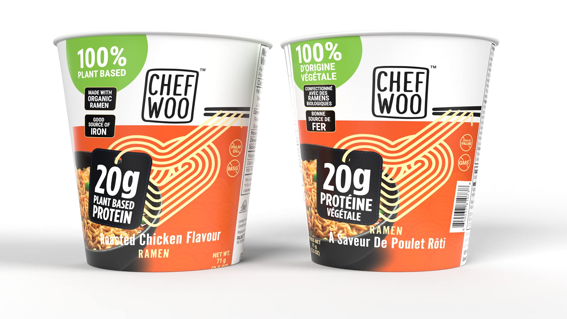 CHEF WOO ROASTED CHICKEN RAMEN NOODLES (Pack of 12)
