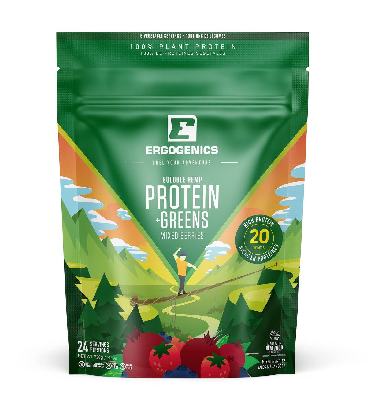 Ergogenics Nutrition Plant Protein +Greens