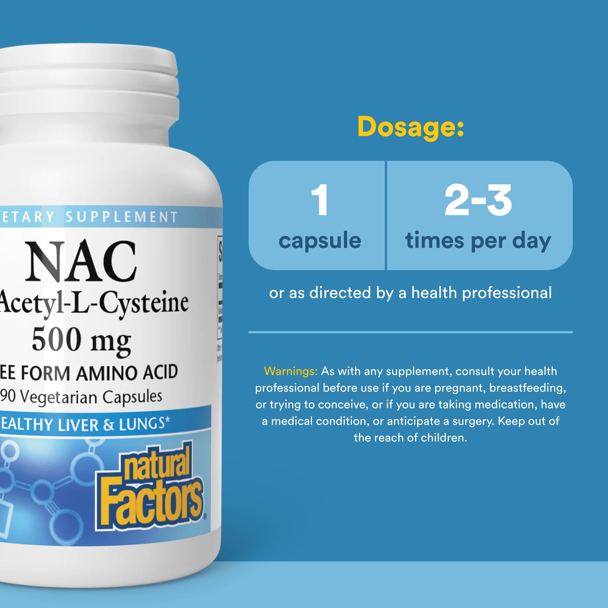 N-Acetyl-L Cysteine by Natural Factors - 90 capsules …