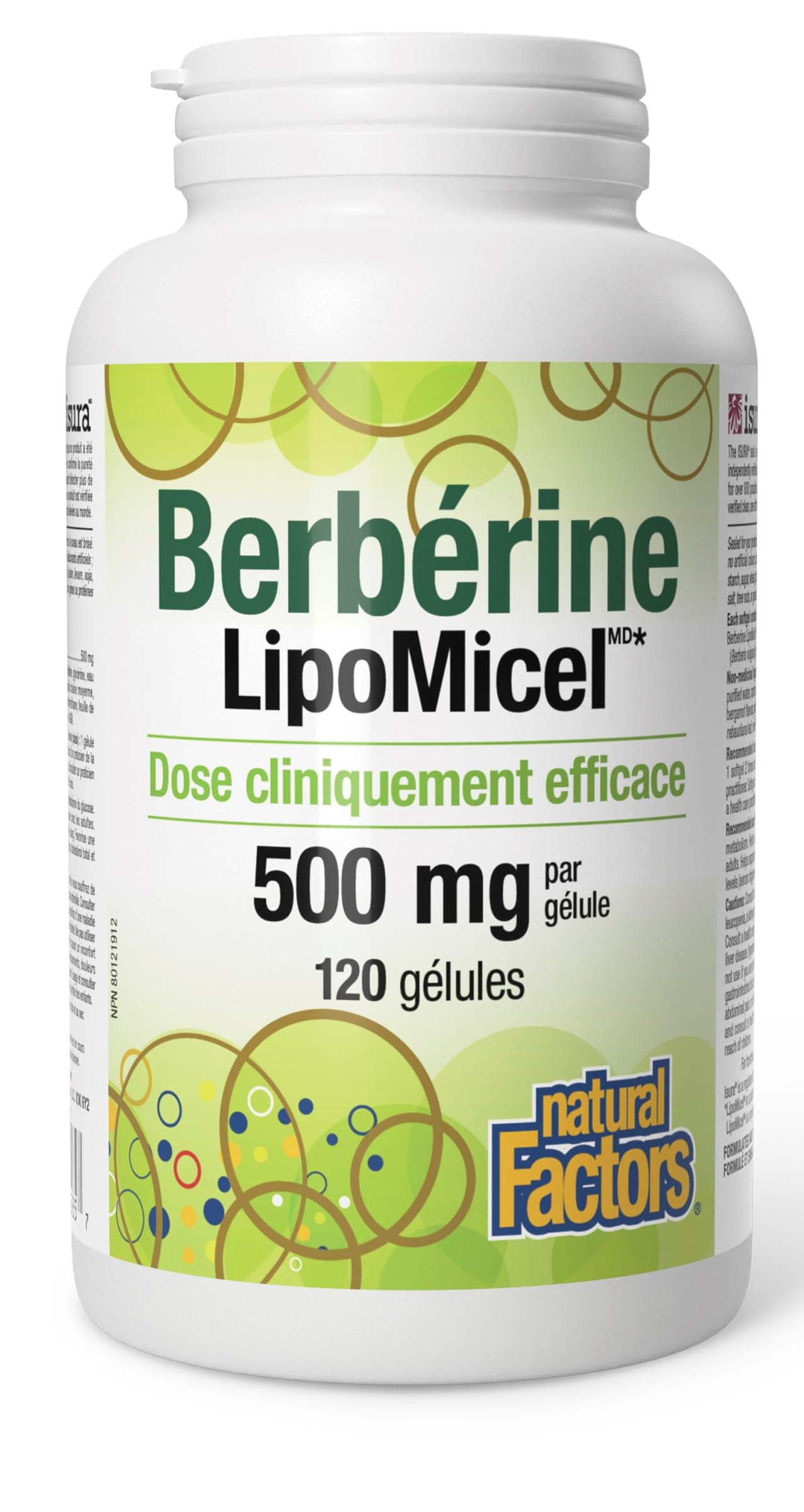 Berberine LipoMicel 500mg (120 Count (Pack of 1))