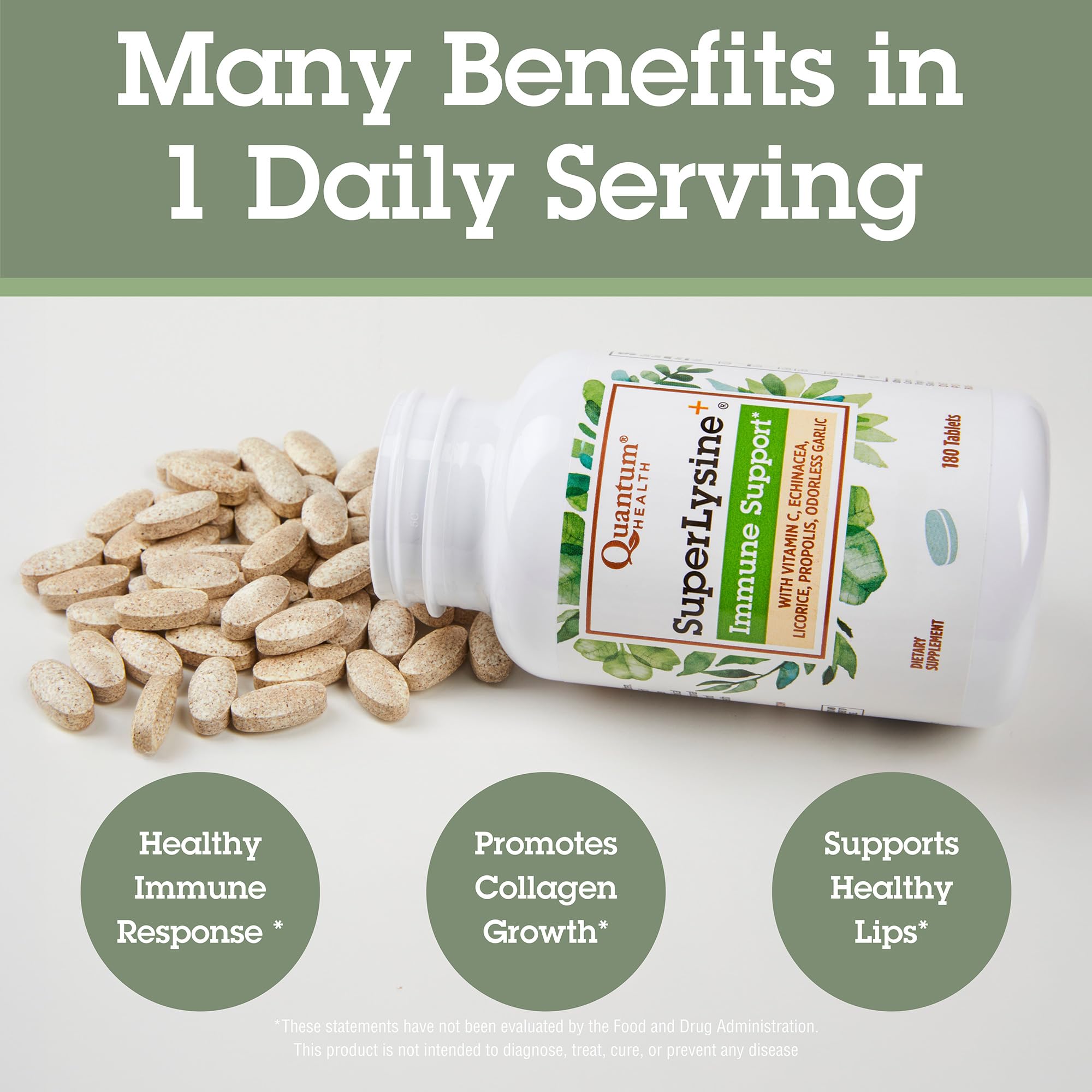 Quantum Super Lysine, 180 Tabs, 1 Bottle