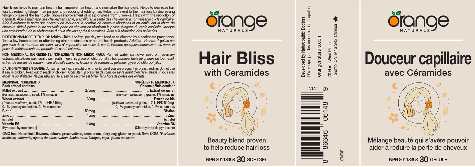 Orange Naturals - Cheveux magnifiques aux céramides